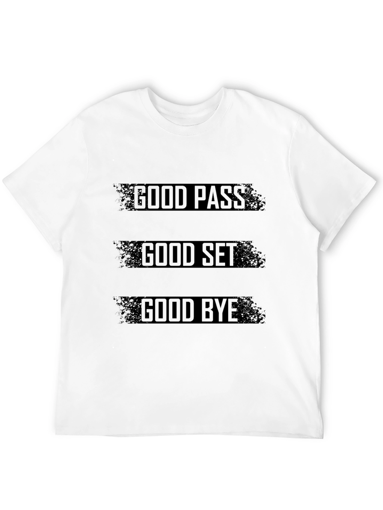 Good Pass Set Bye Black T-Shirt