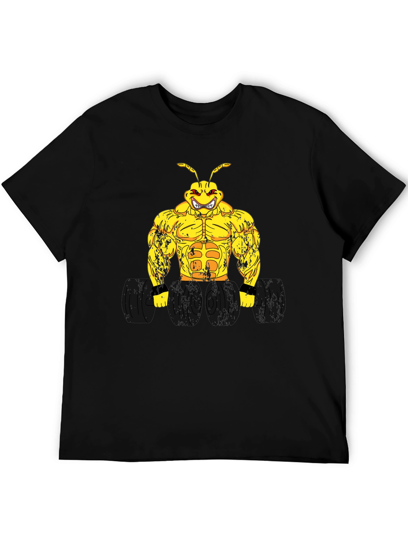 Muscle Ant Black T-Shirt - Gym & Fitness Apparel