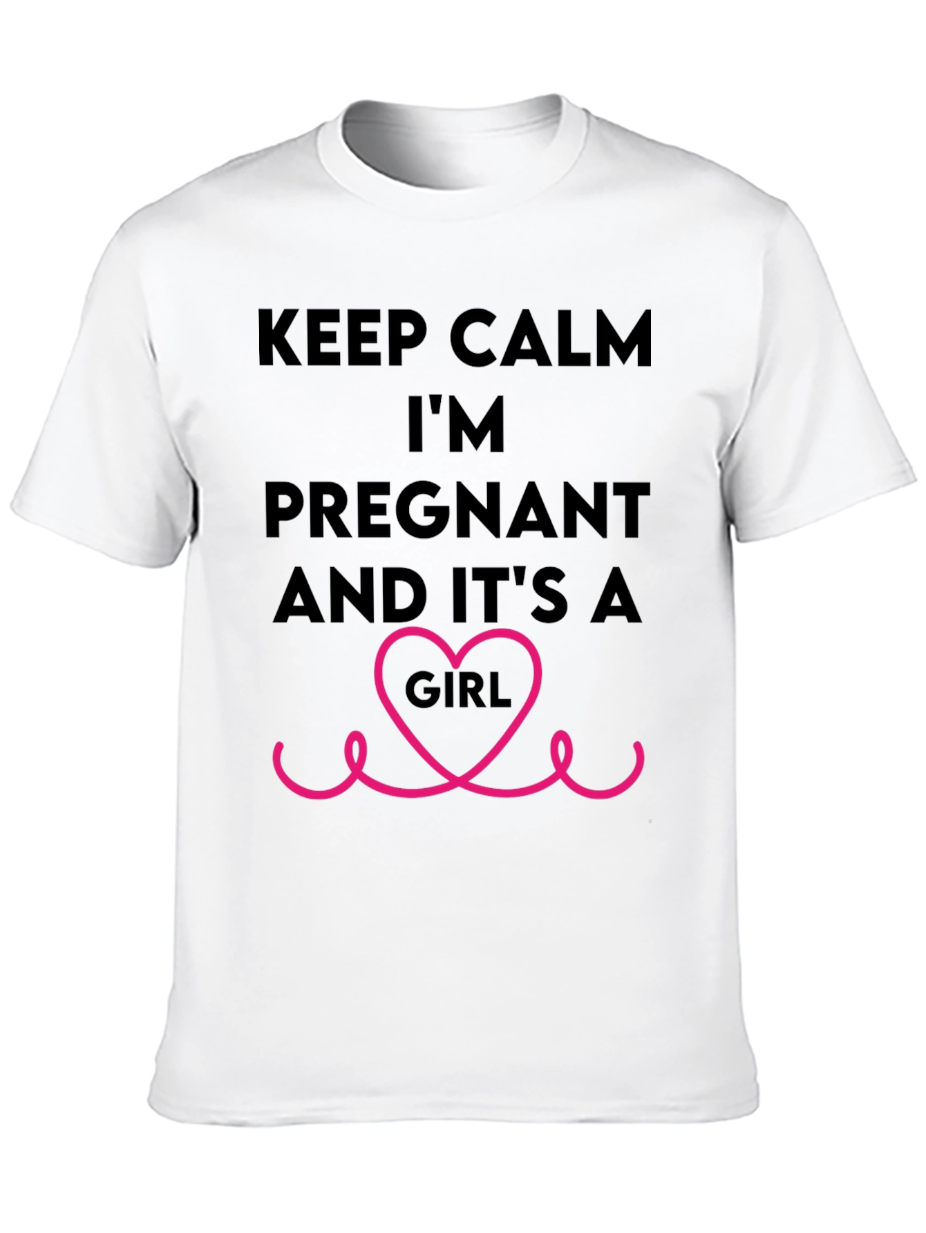 Keep Calm Im Pregnant Girl T-Shirt