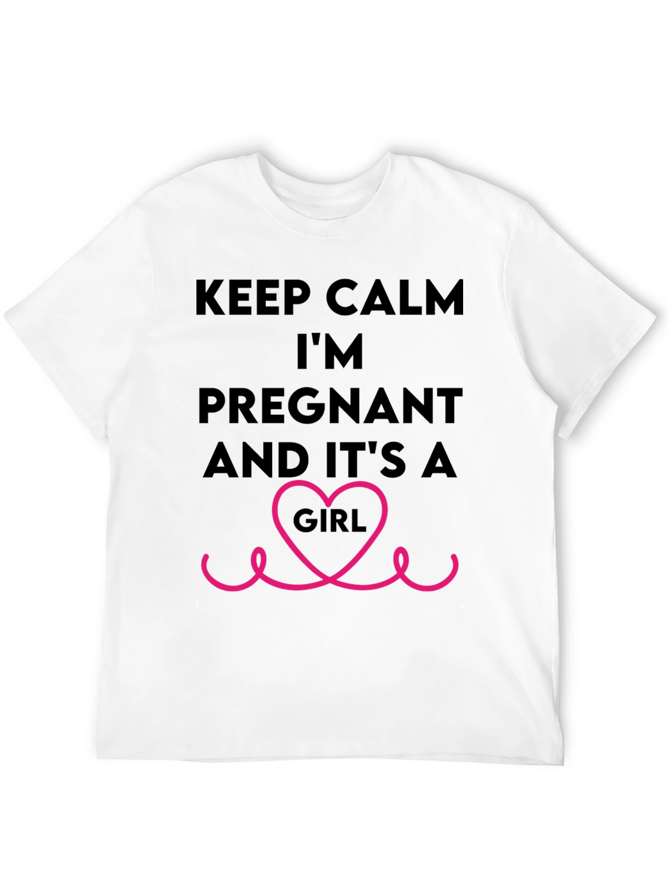 Keep Calm Im Pregnant Girl T-Shirt