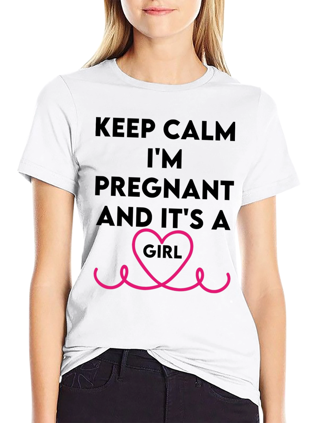 Keep Calm Im Pregnant Girl T-Shirt
