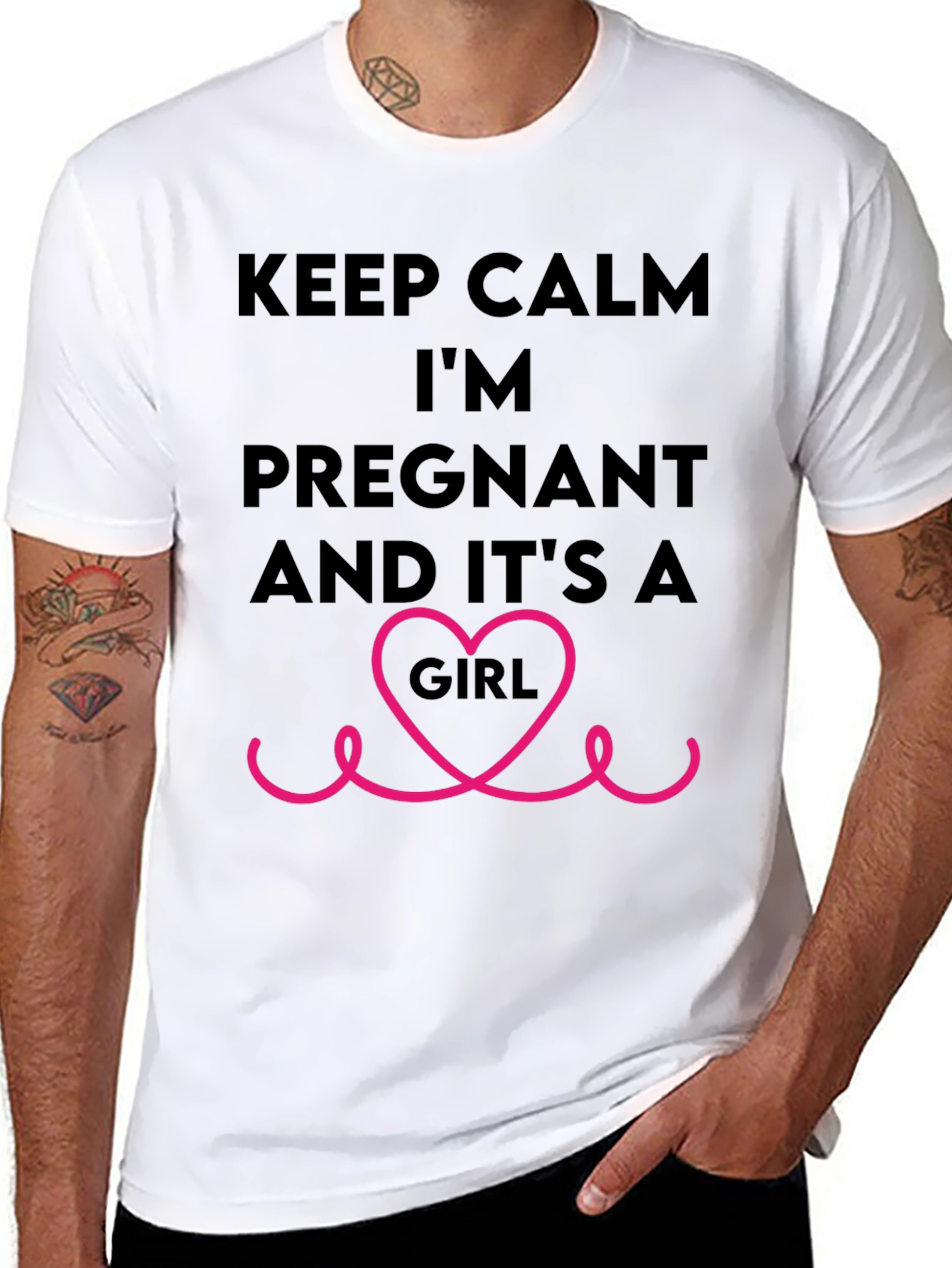 Keep Calm Im Pregnant Girl T-Shirt