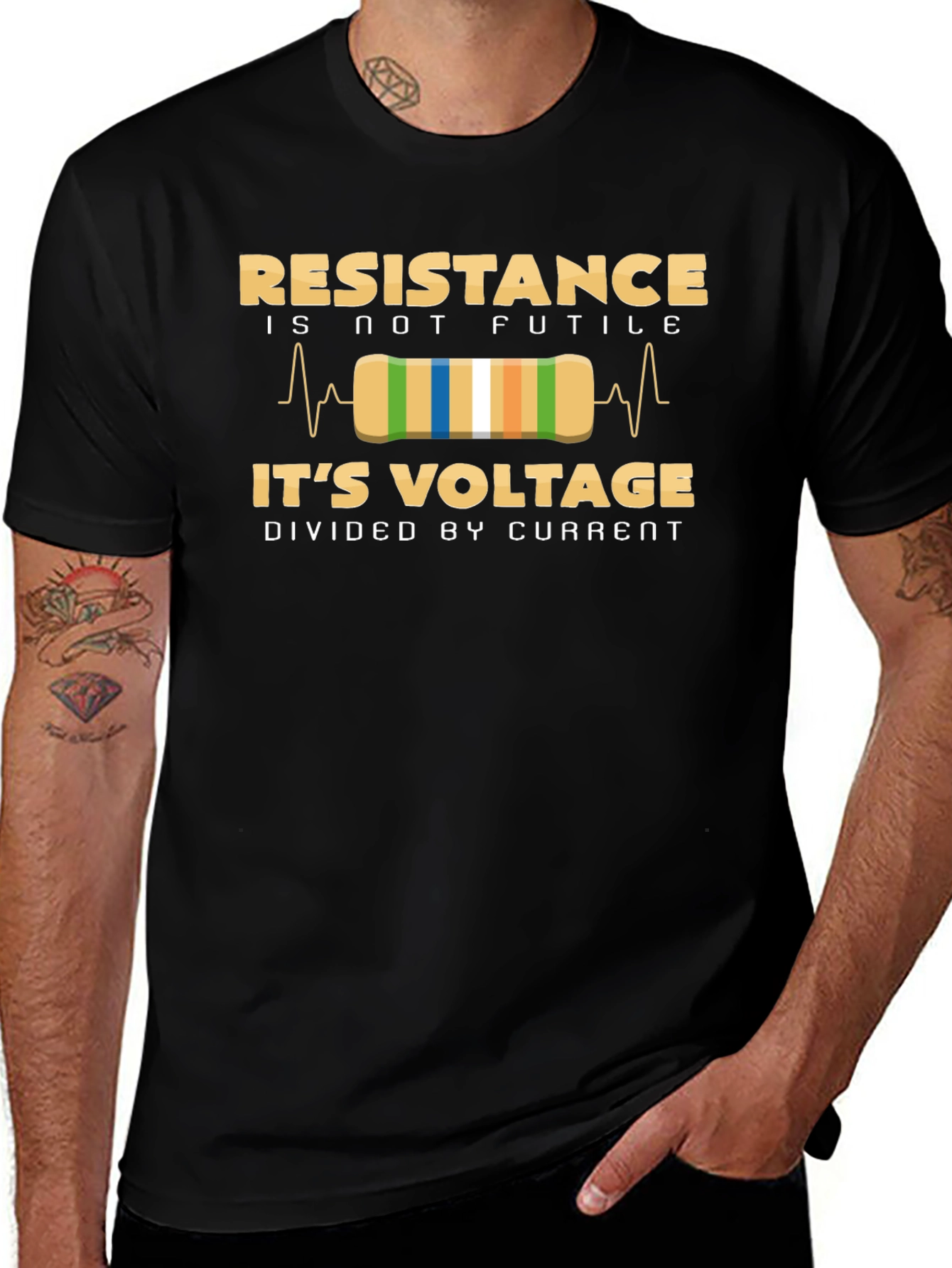 Resistance Is Not Futile Ohms Law T-Shirt