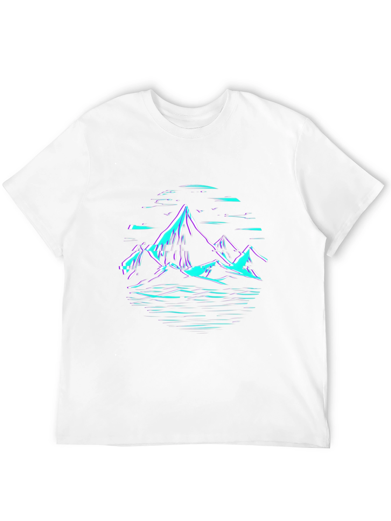 Mountainscape Graphic T-Shirt - Black