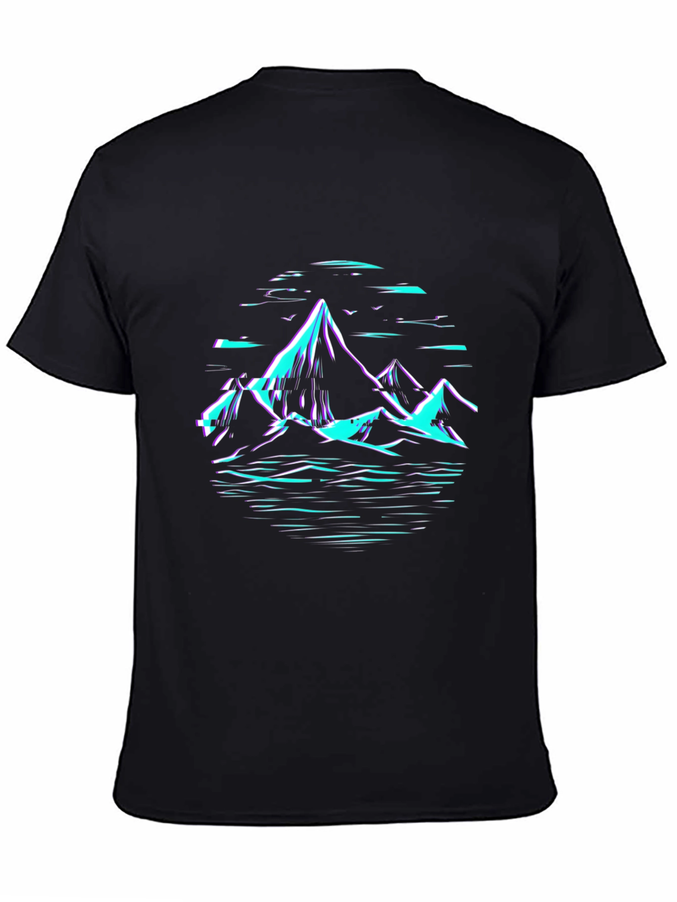 Mountainscape Graphic T-Shirt - Black