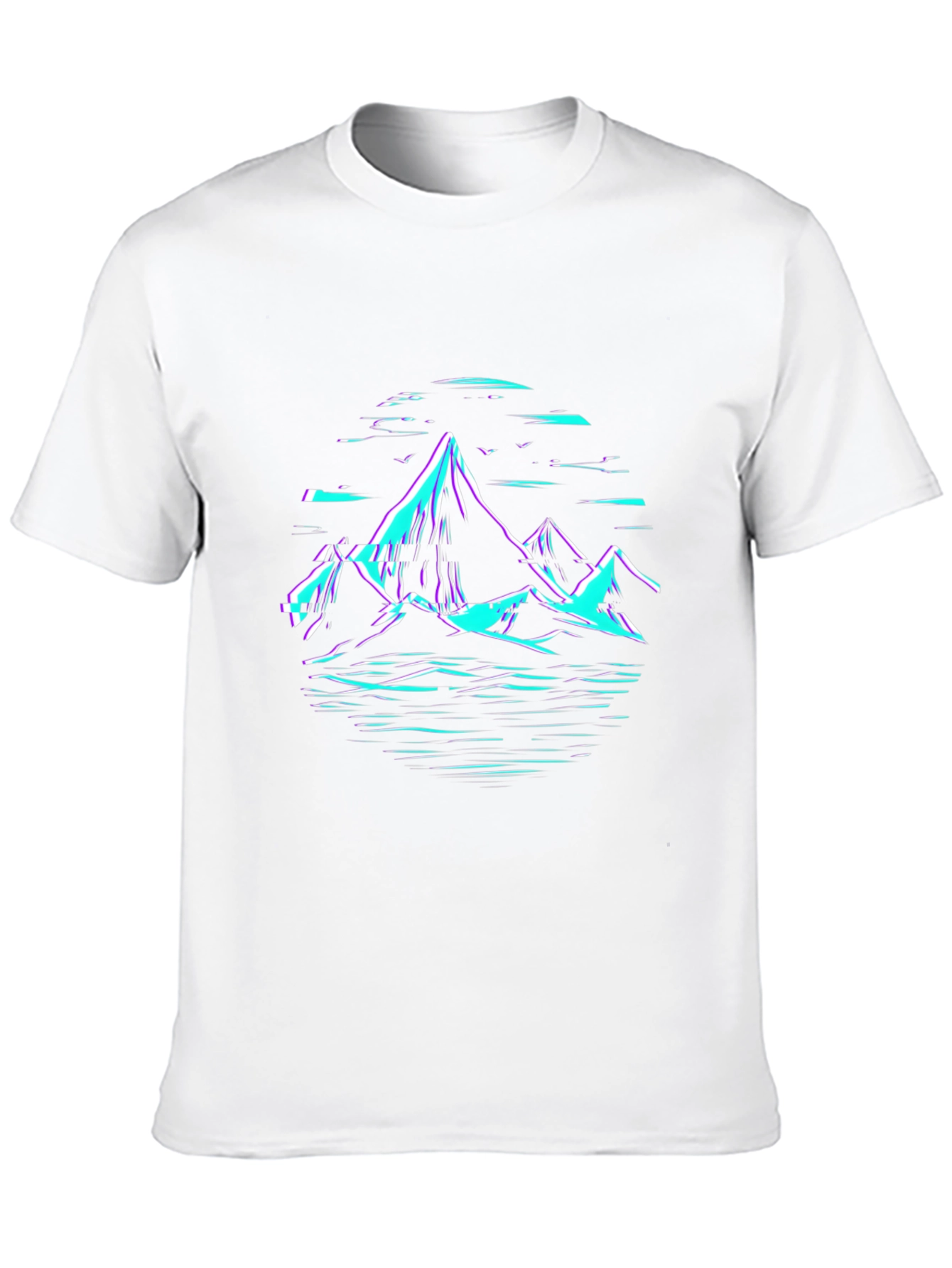 Mountainscape Graphic T-Shirt - Black