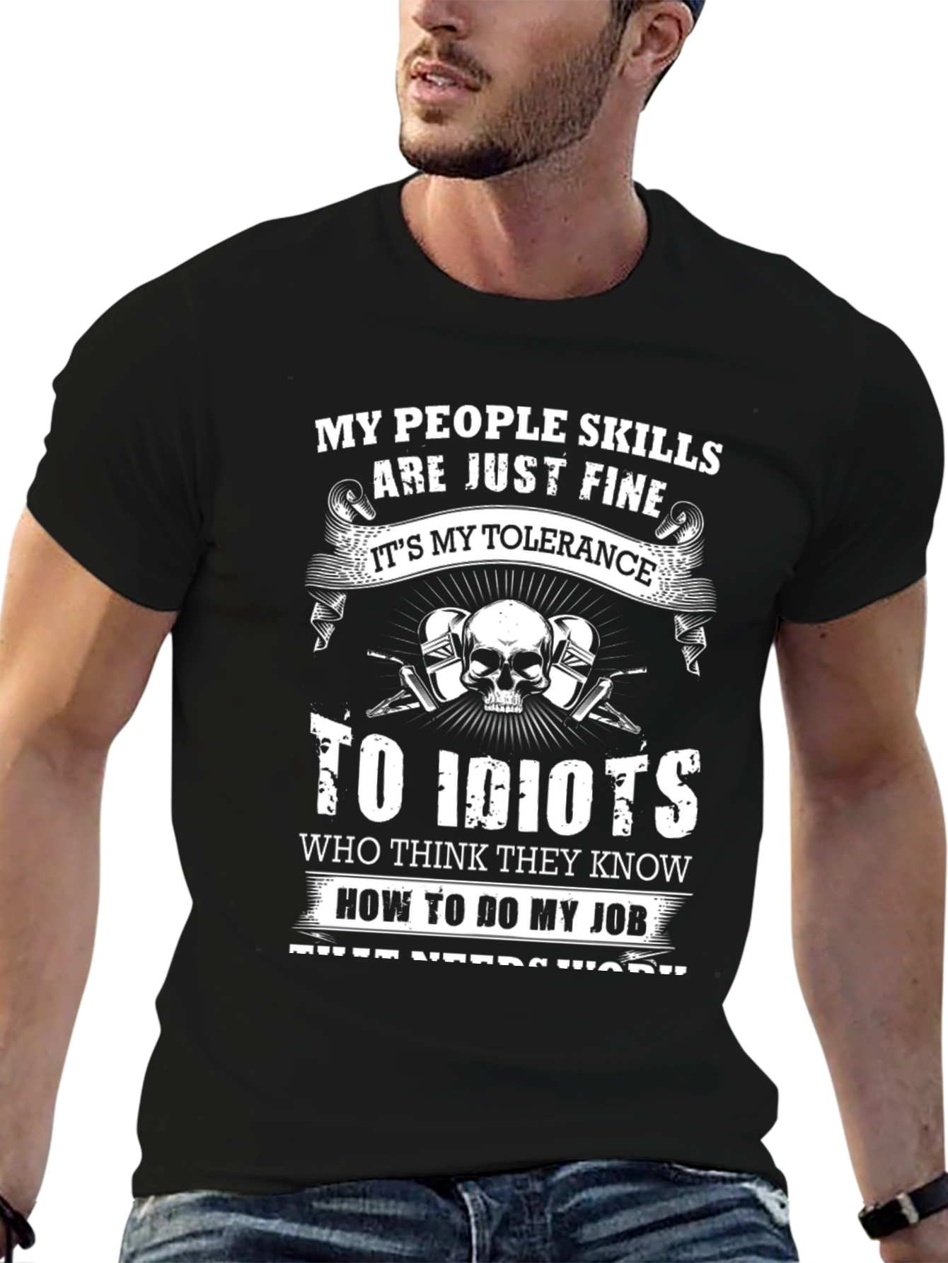 My People Skills Tolerance to Idiots T-Shirt