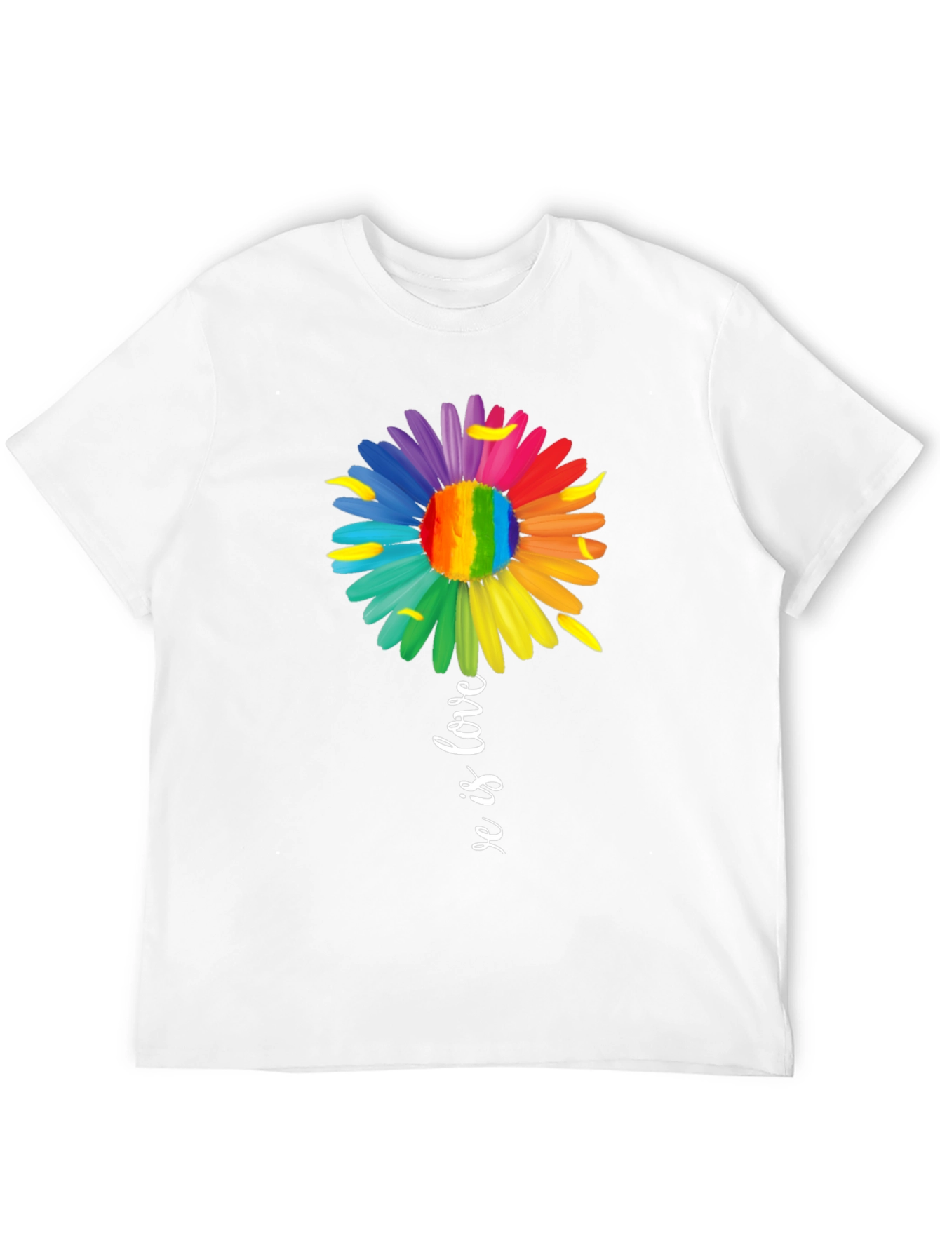 Love is Love Rainbow Flower T-Shirt