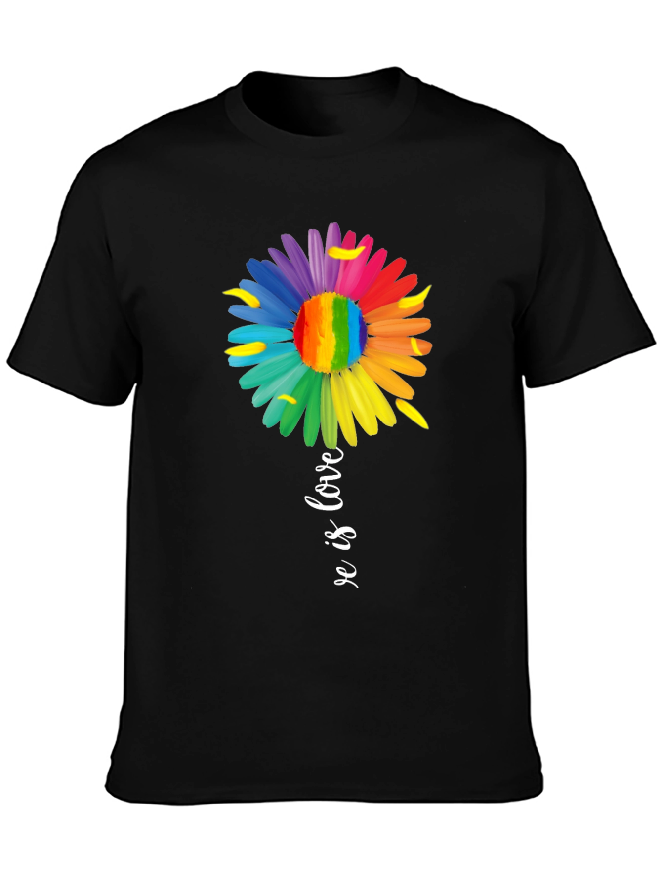 Love is Love Rainbow Flower T-Shirt