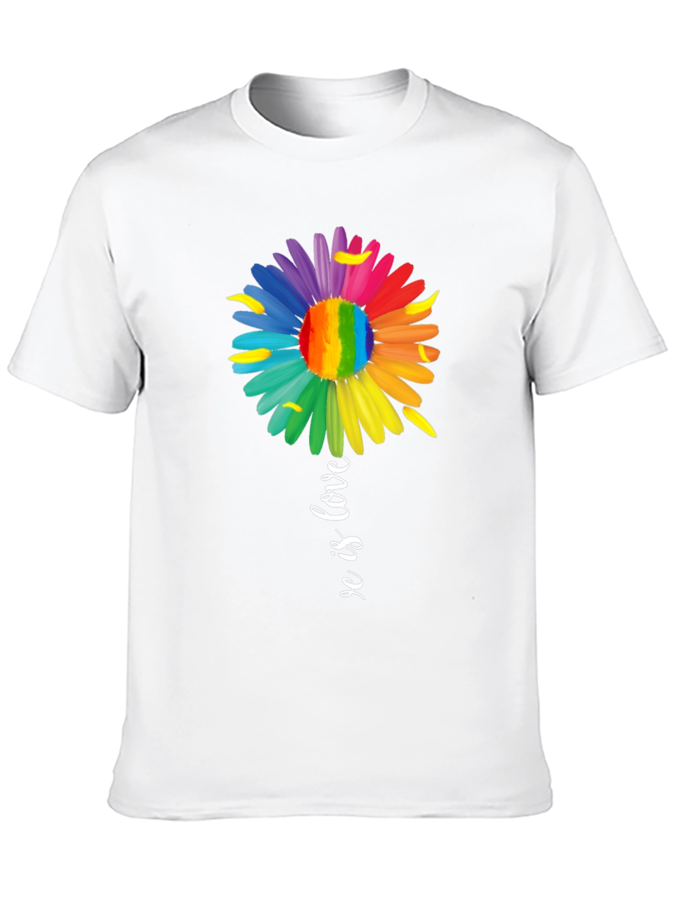 Love is Love Rainbow Flower T-Shirt