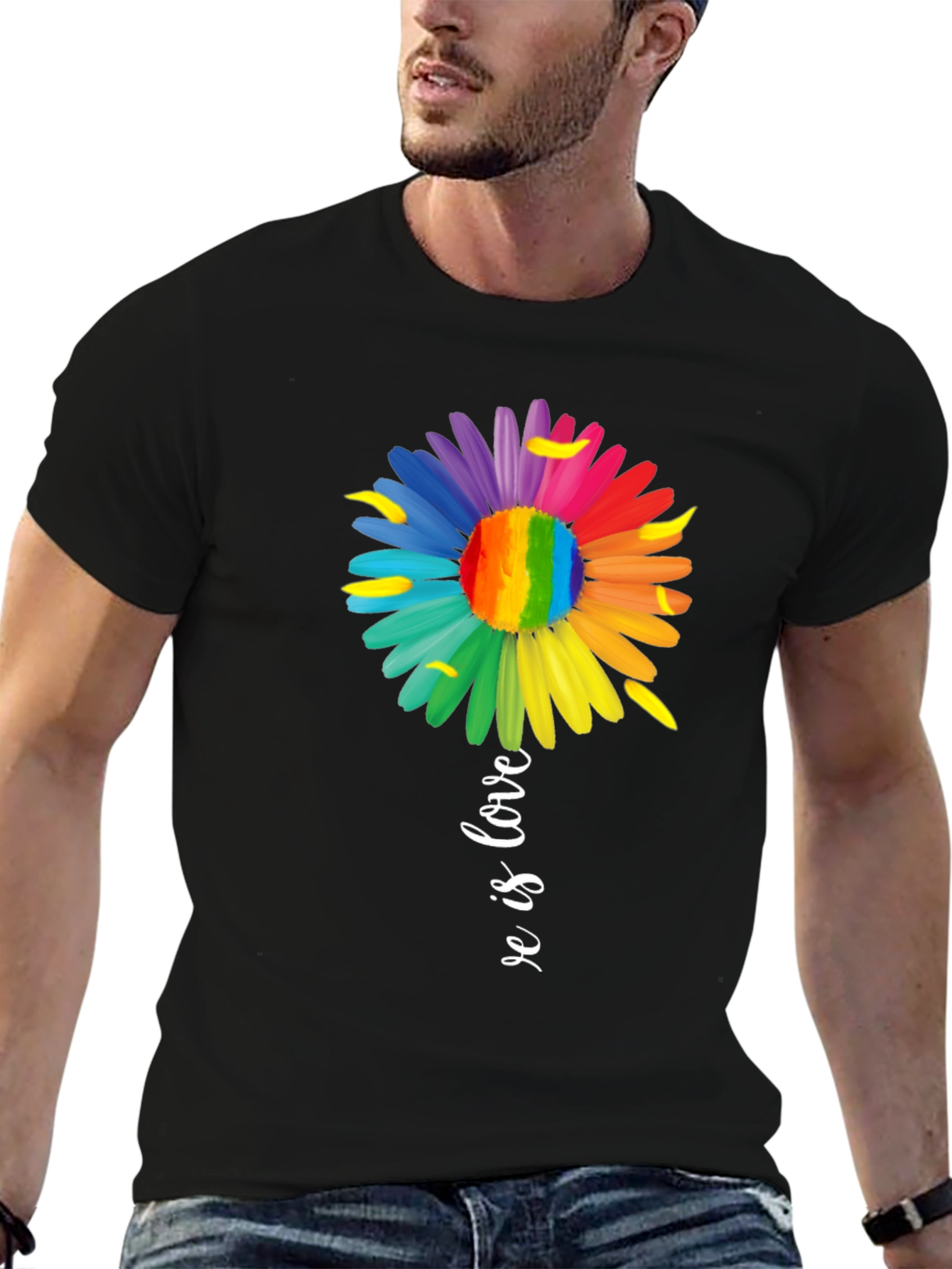 Love is Love Rainbow Flower T-Shirt