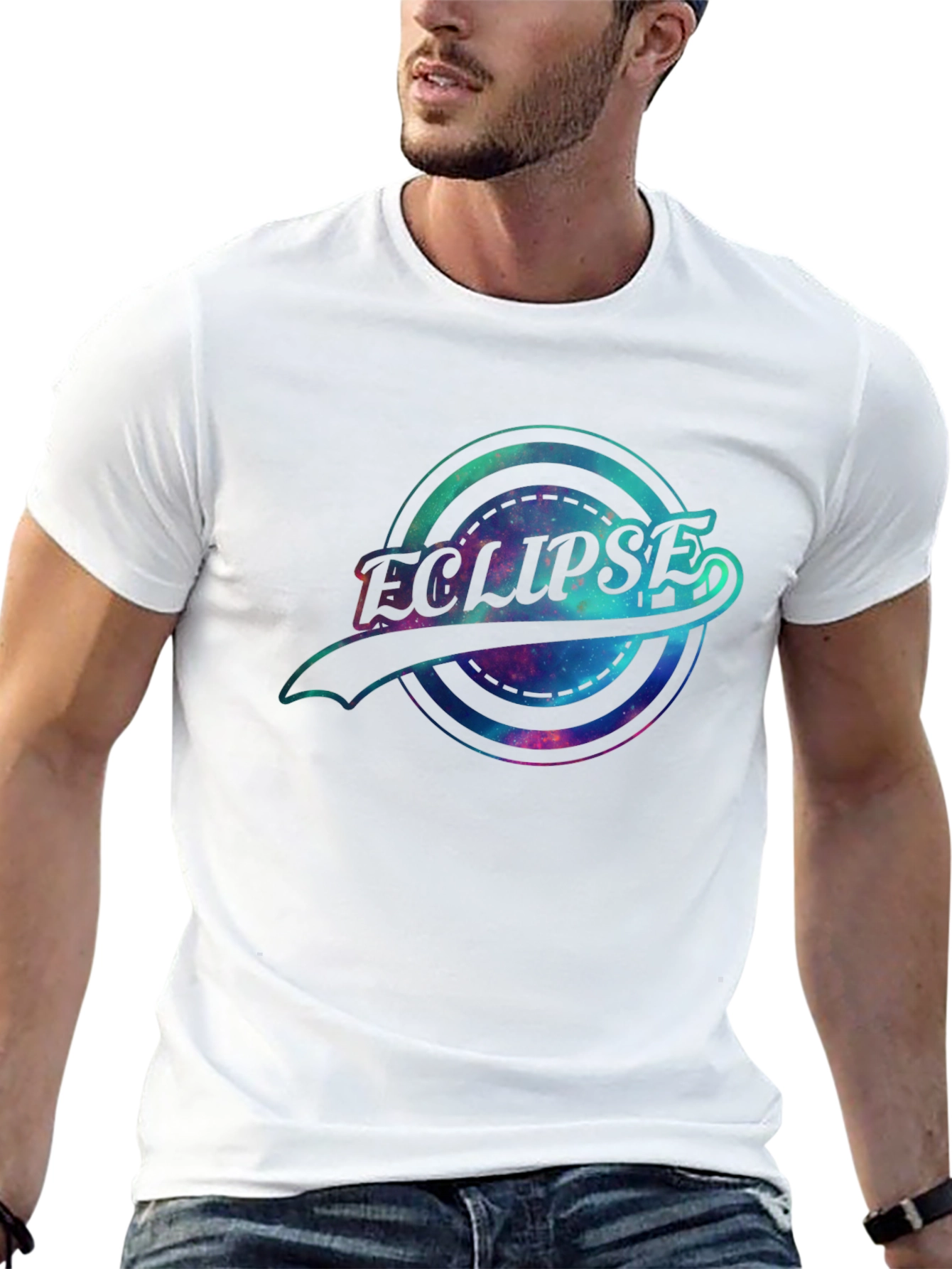 Eclipse Graphic T-Shirt - Galaxy Design