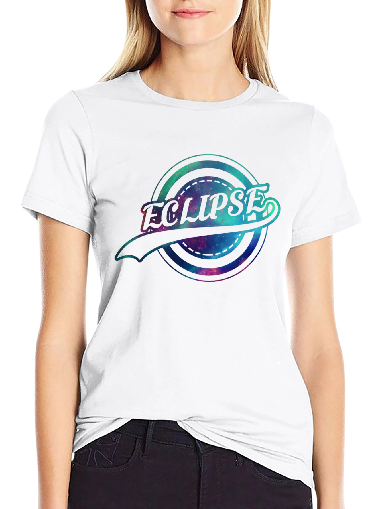 Eclipse Graphic T-Shirt - Galaxy Design