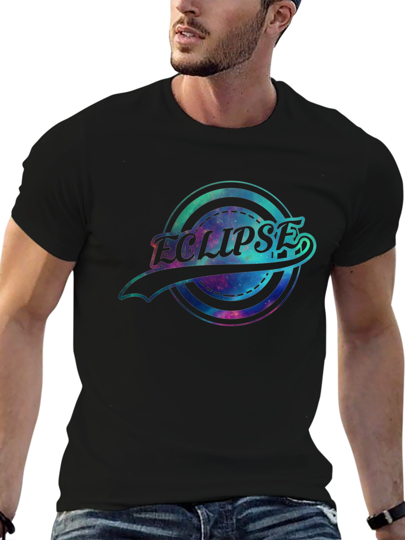 Eclipse Graphic T-Shirt - Galaxy Design