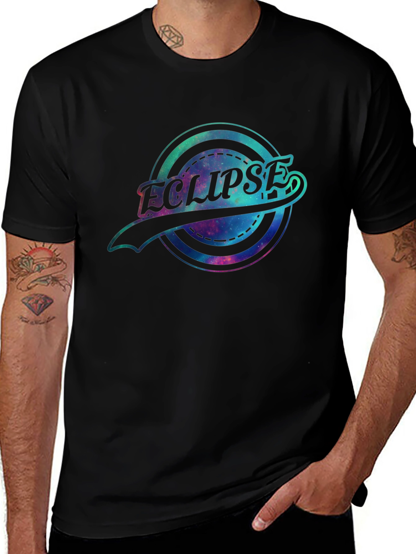 Eclipse Graphic T-Shirt - Galaxy Design