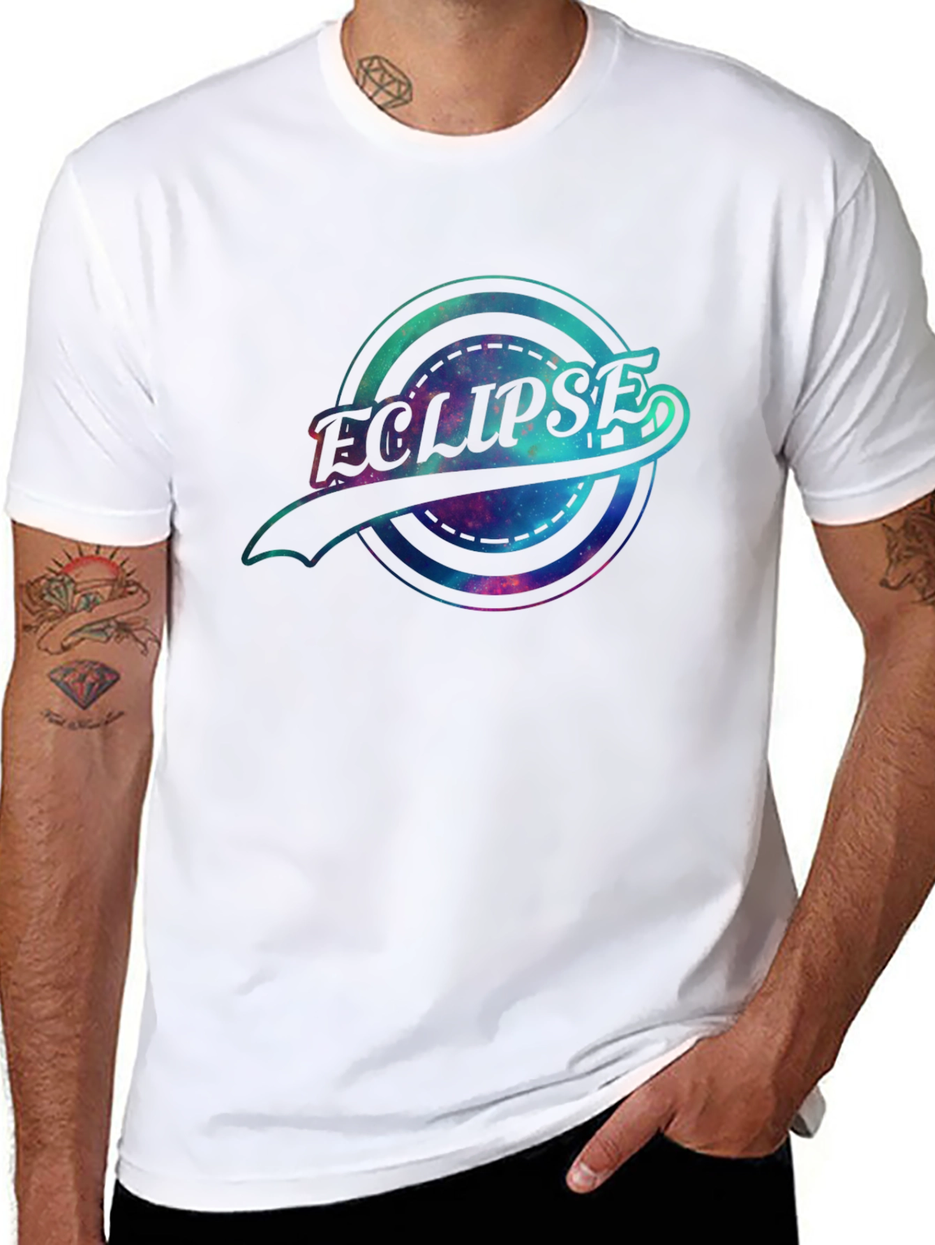 Eclipse Graphic T-Shirt - Galaxy Design