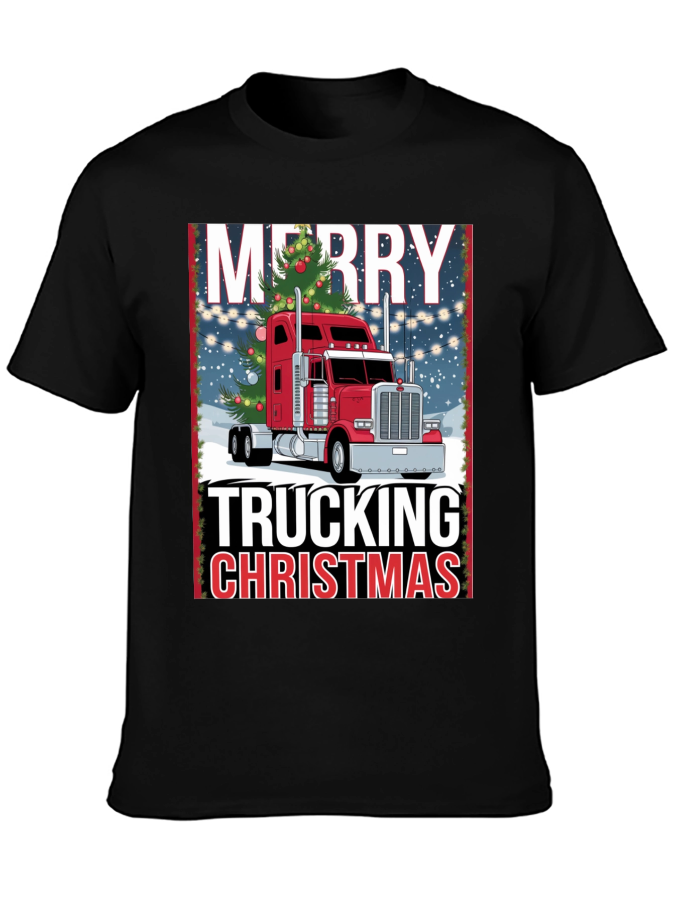 Merry Trucking Christmas T-Shirt