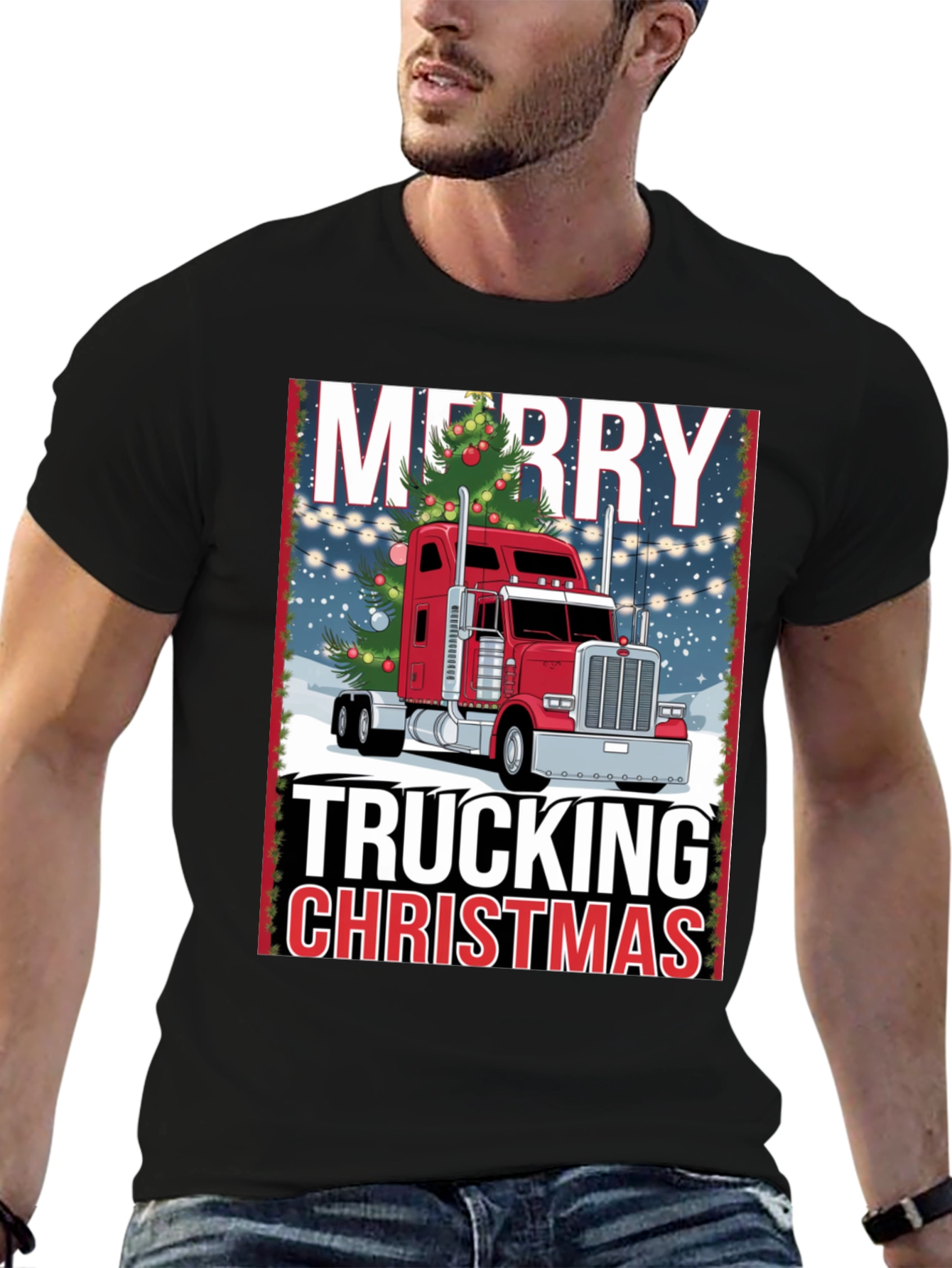 Merry Trucking Christmas T-Shirt