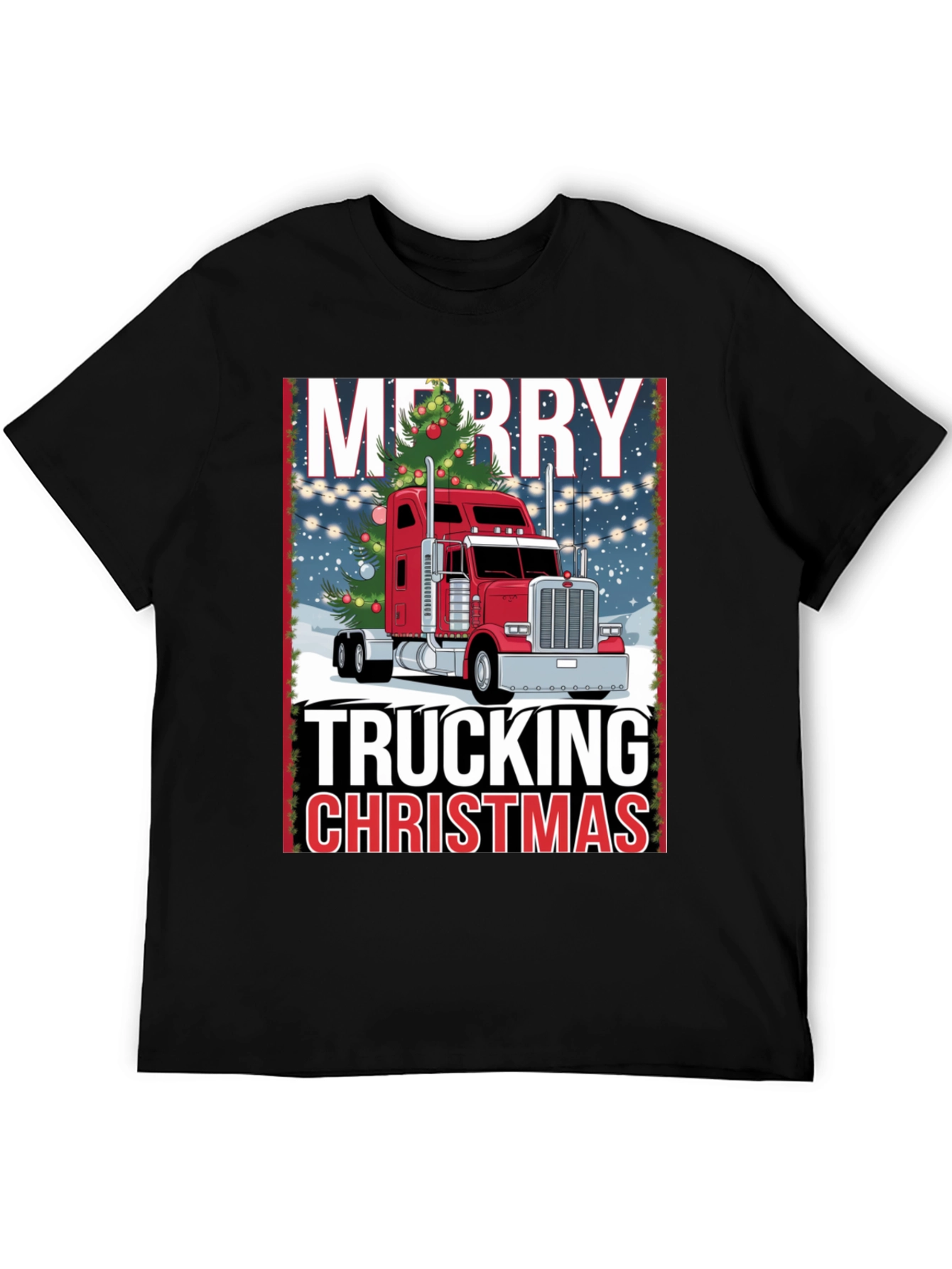 Merry Trucking Christmas T-Shirt