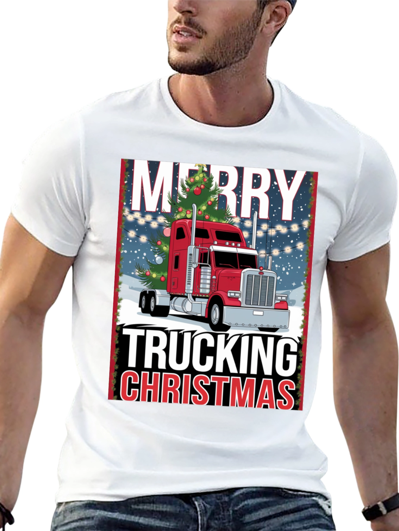 Merry Trucking Christmas T-Shirt
