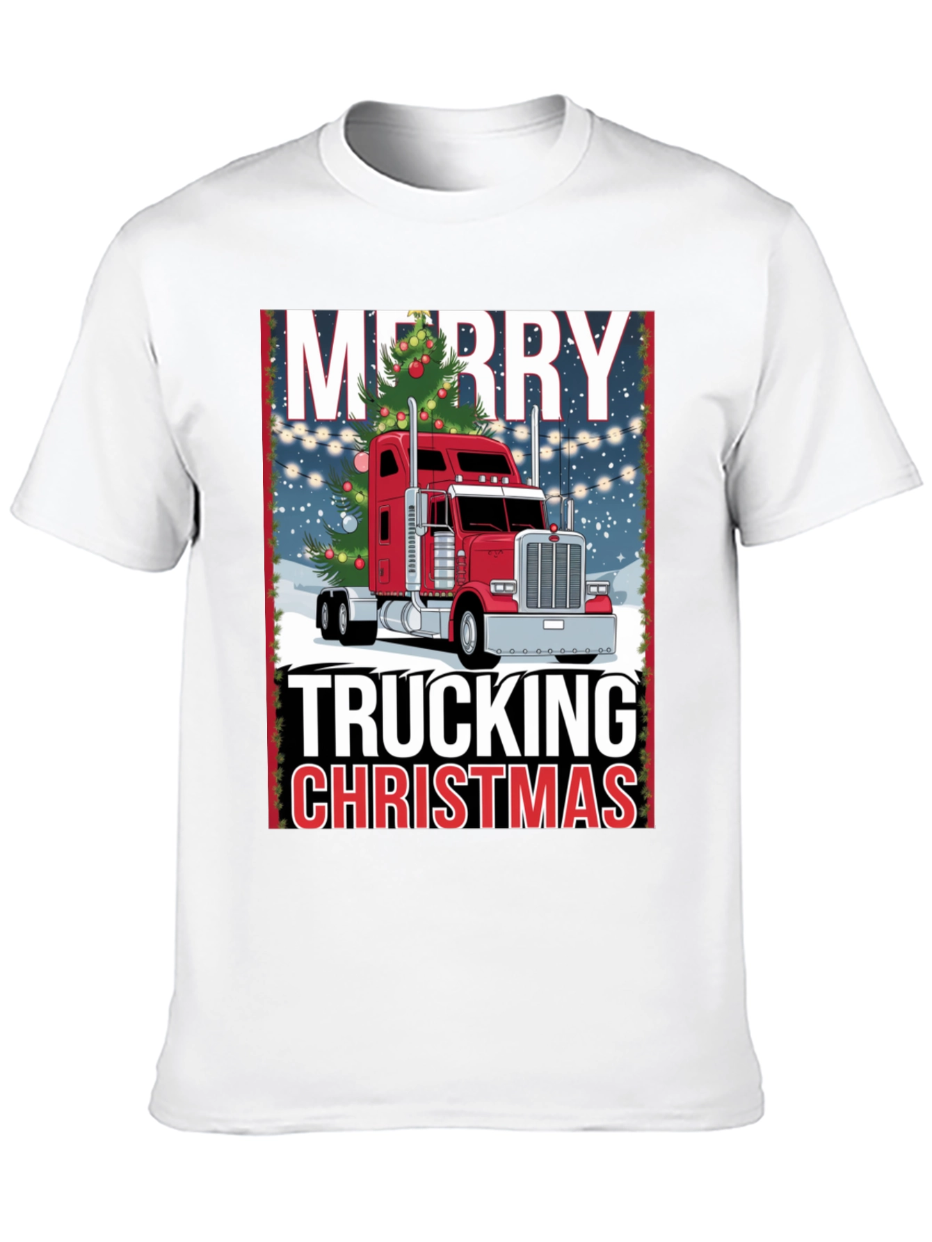 Merry Trucking Christmas T-Shirt