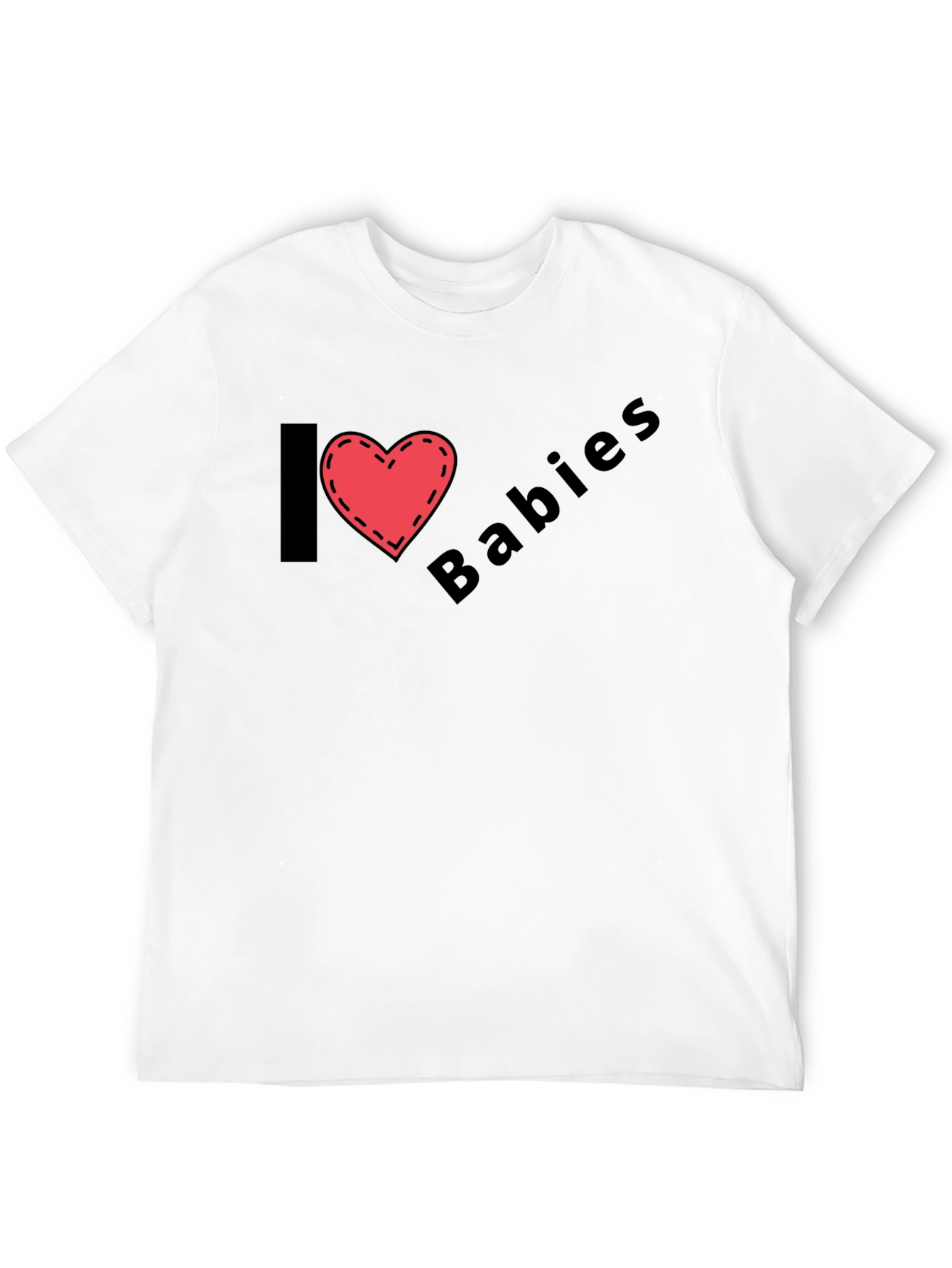 I Heart Babies Black T-Shirt