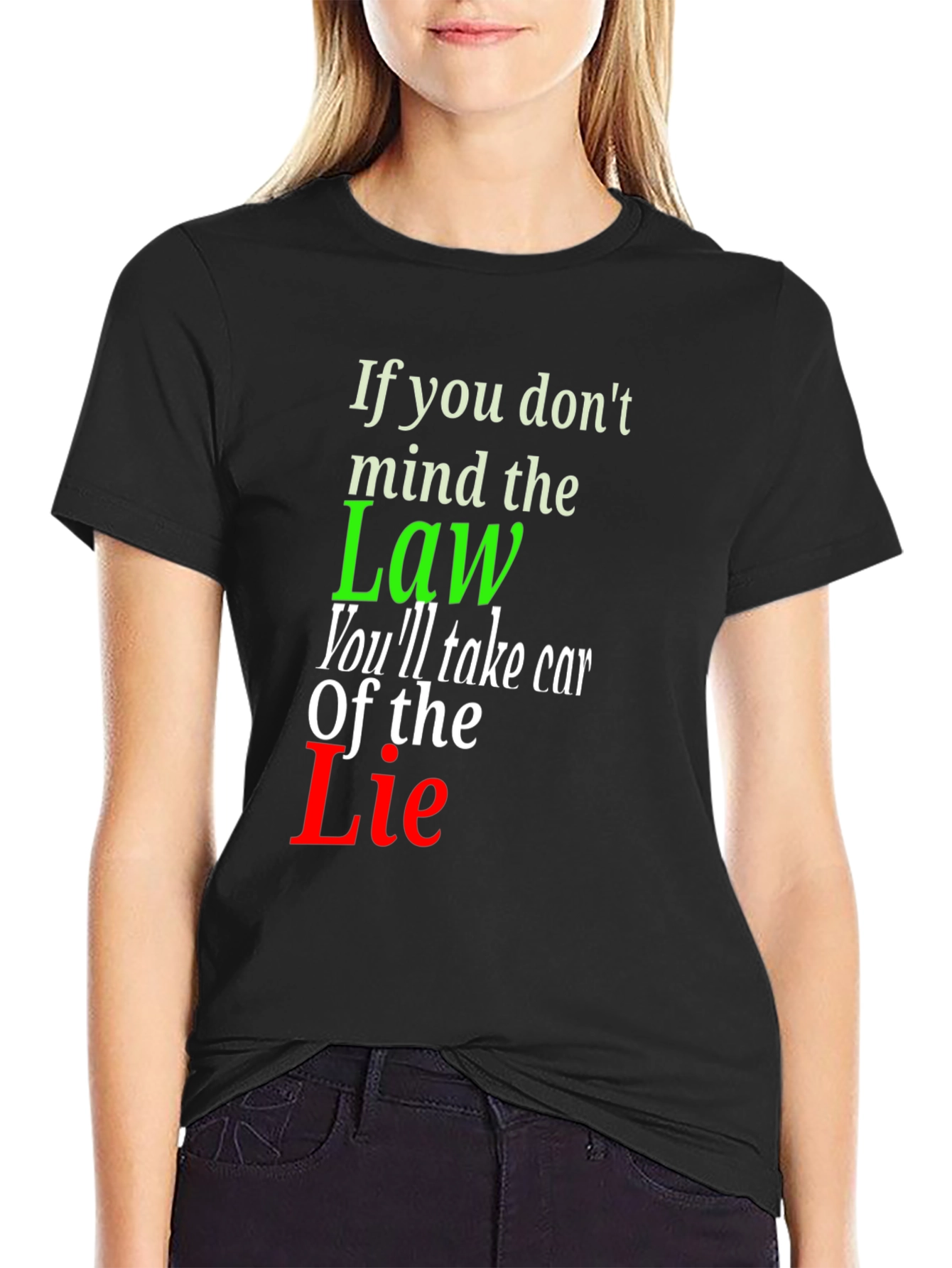 Mind the Law Graphic Tee - Statement T-Shirt