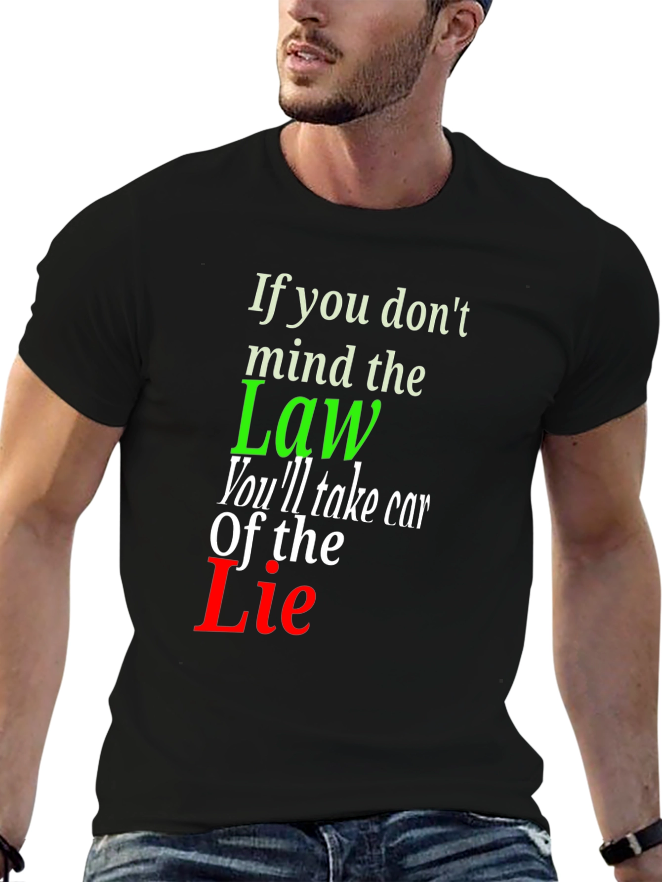 Mind the Law Graphic Tee - Statement T-Shirt
