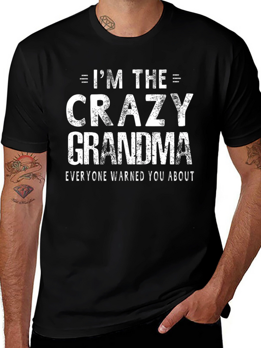 Crazy Grandma T-Shirt - Novelty Graphic Tee
