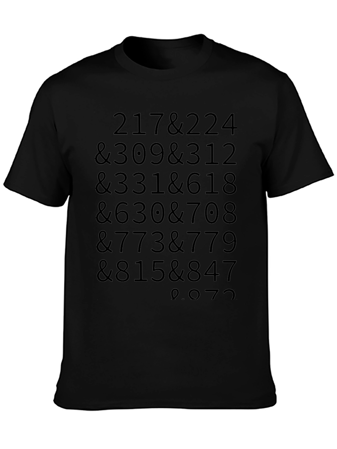Code Tee - Numbers & Symbols Graphic Print T-Shirt