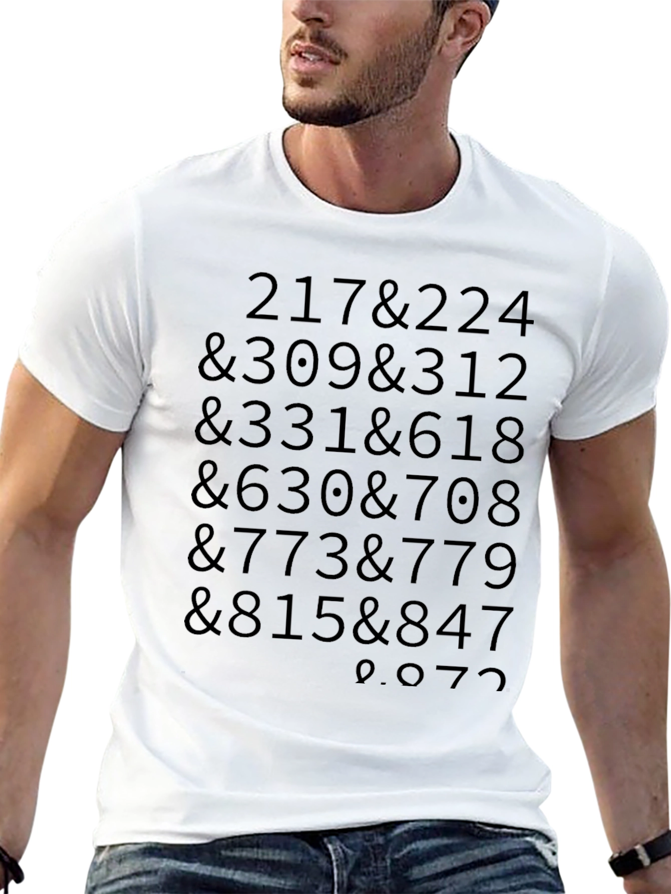 Code Tee - Numbers & Symbols Graphic Print T-Shirt