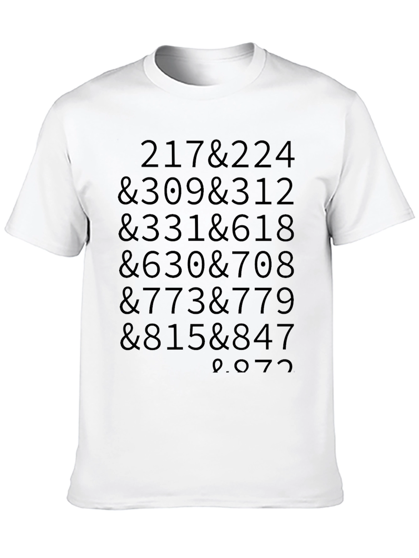 Code Tee - Numbers & Symbols Graphic Print T-Shirt
