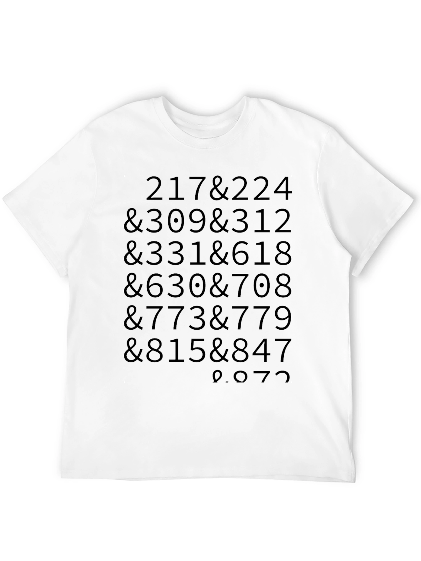 Code Tee - Numbers & Symbols Graphic Print T-Shirt
