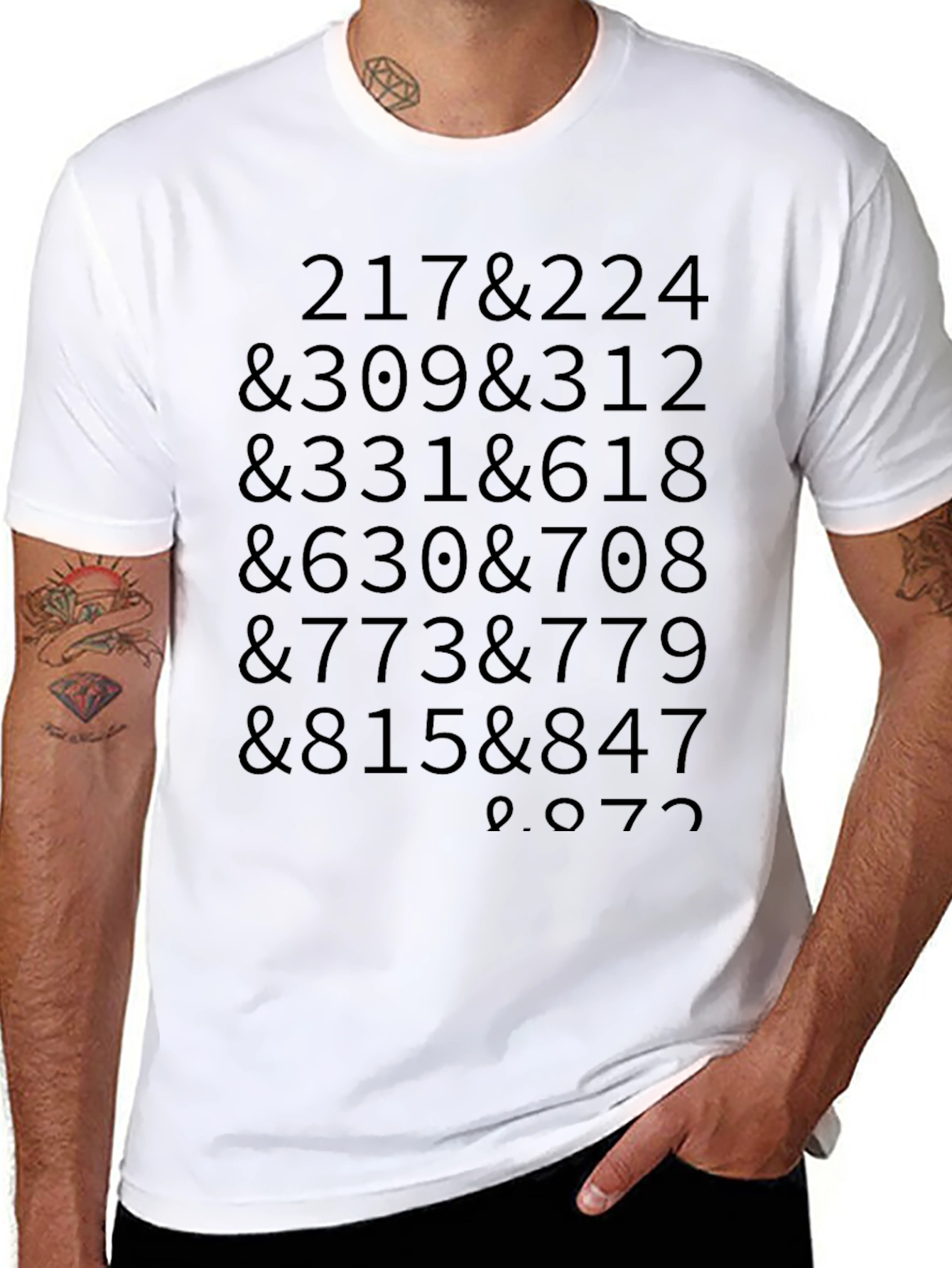 Code Tee - Numbers & Symbols Graphic Print T-Shirt