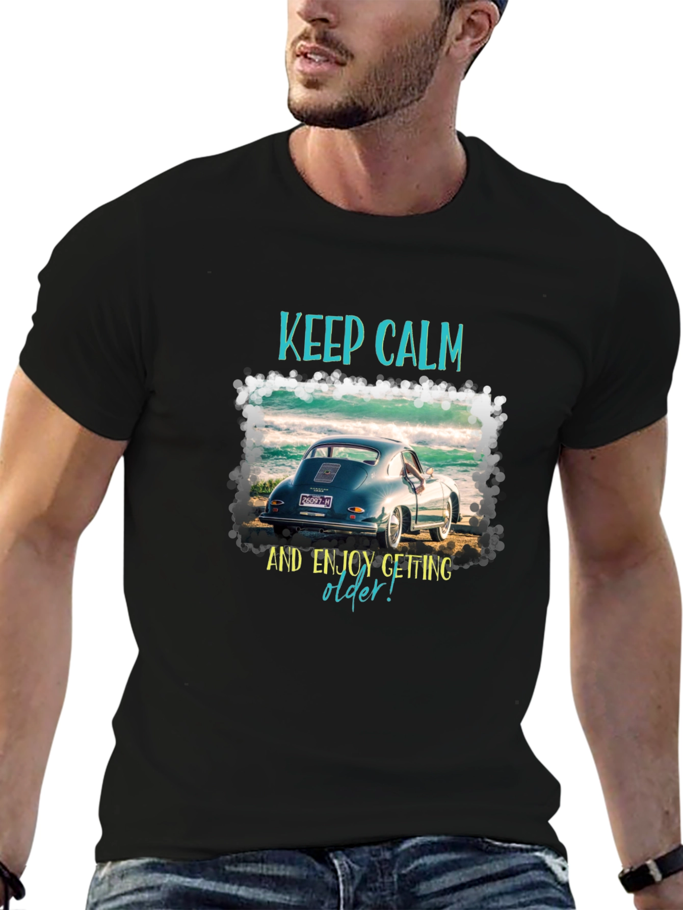 Keep Calm Porsche T-Shirt - Classic Car Tee