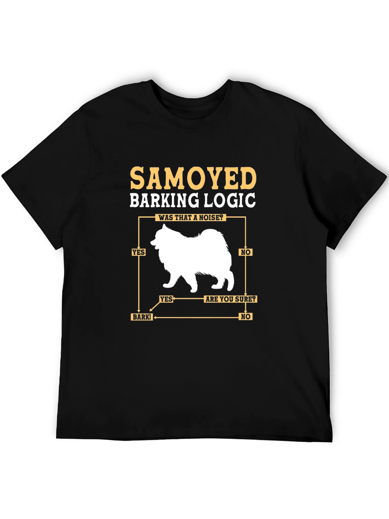 Samoyed Barking Logic Graphic Tee