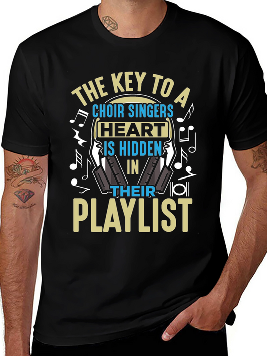 Choir Singer Playlist Graphic Tee