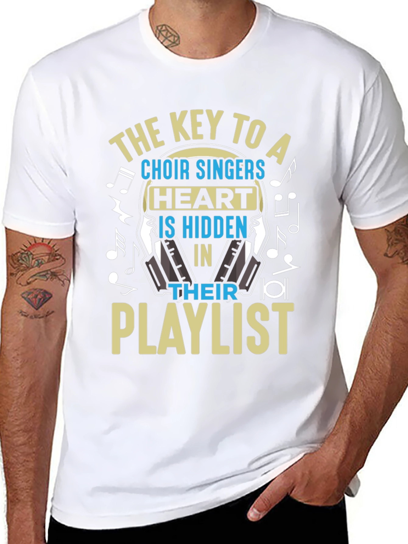 Choir Singer Playlist Graphic Tee