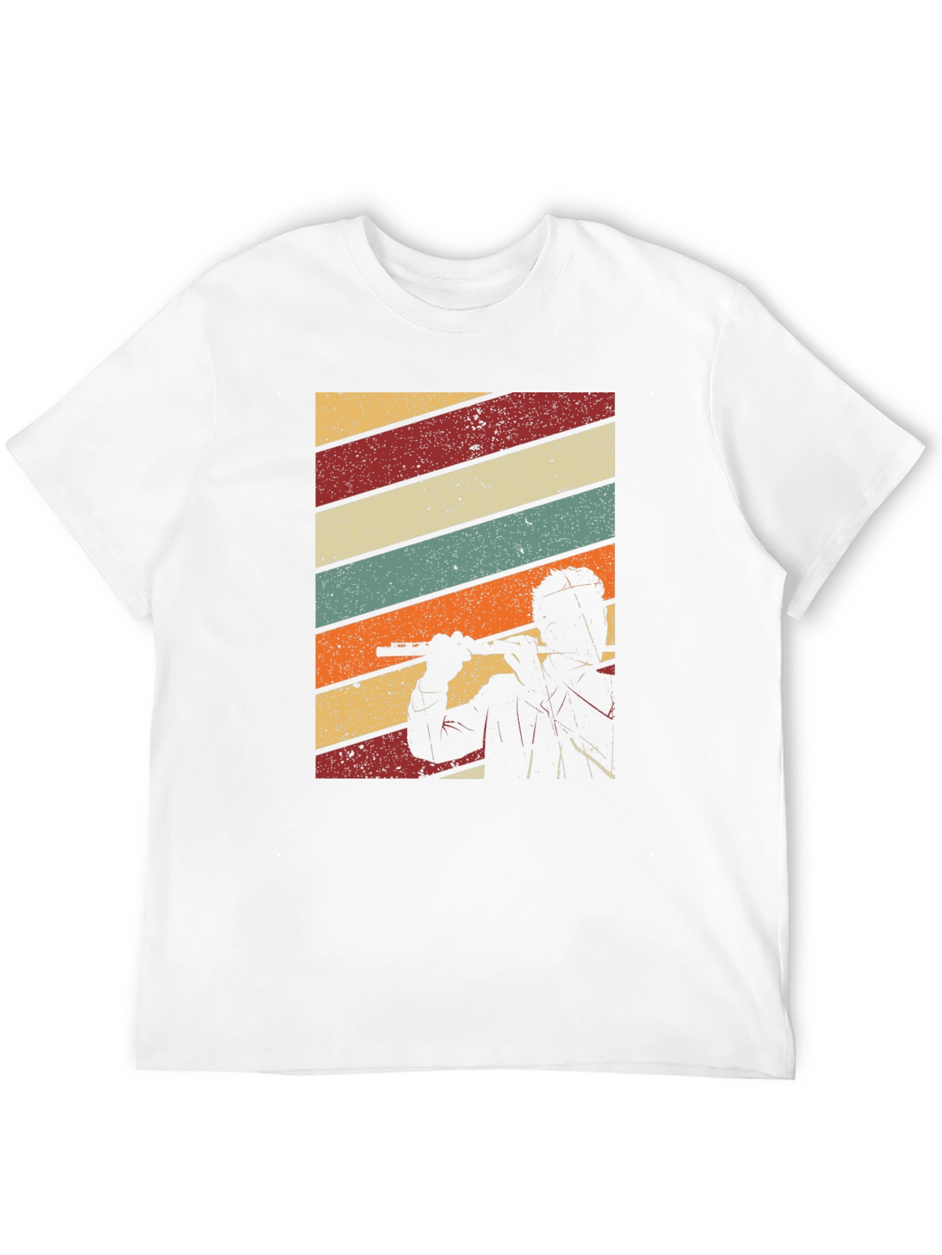 Retro Flute Player T-Shirt