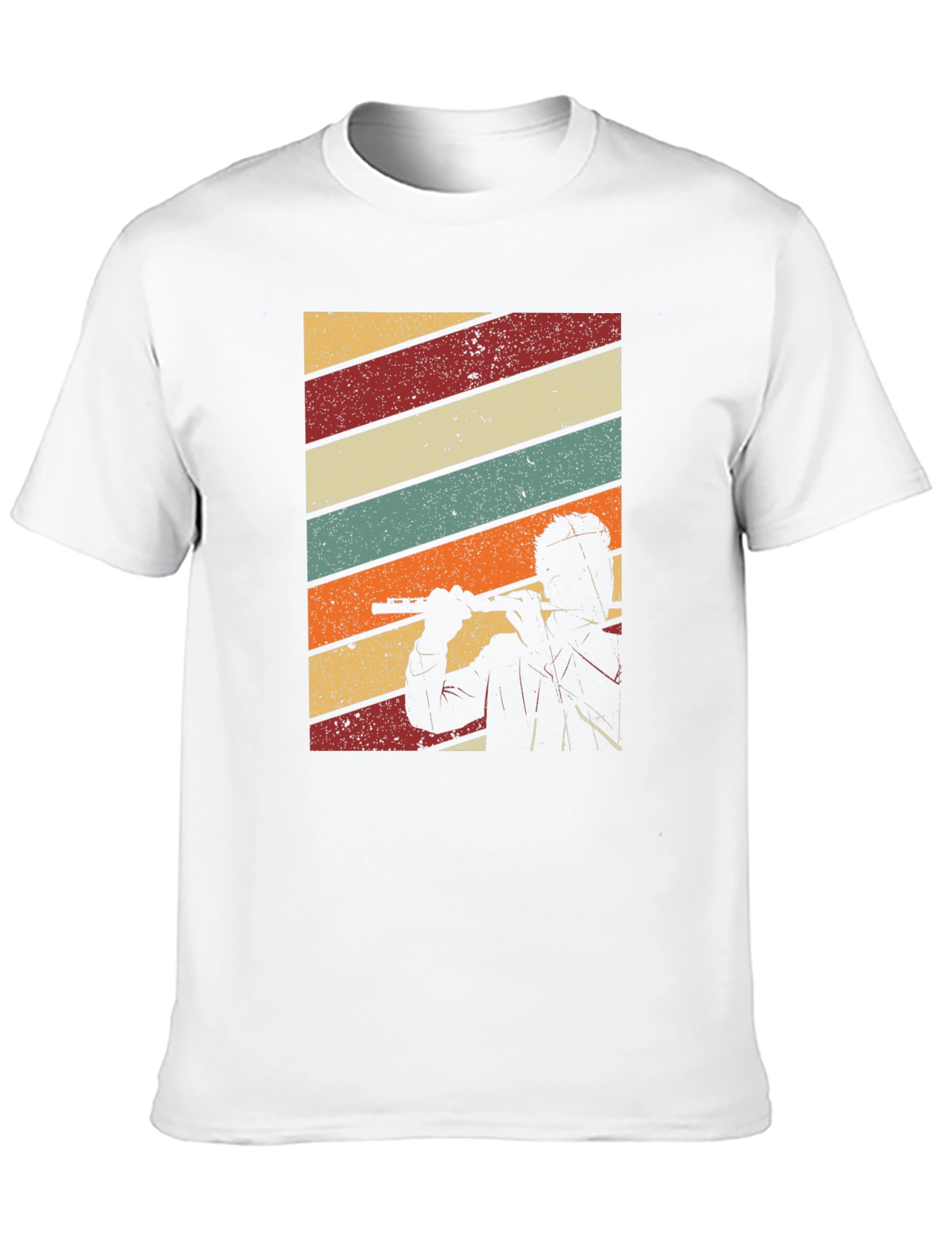 Retro Flute Player T-Shirt