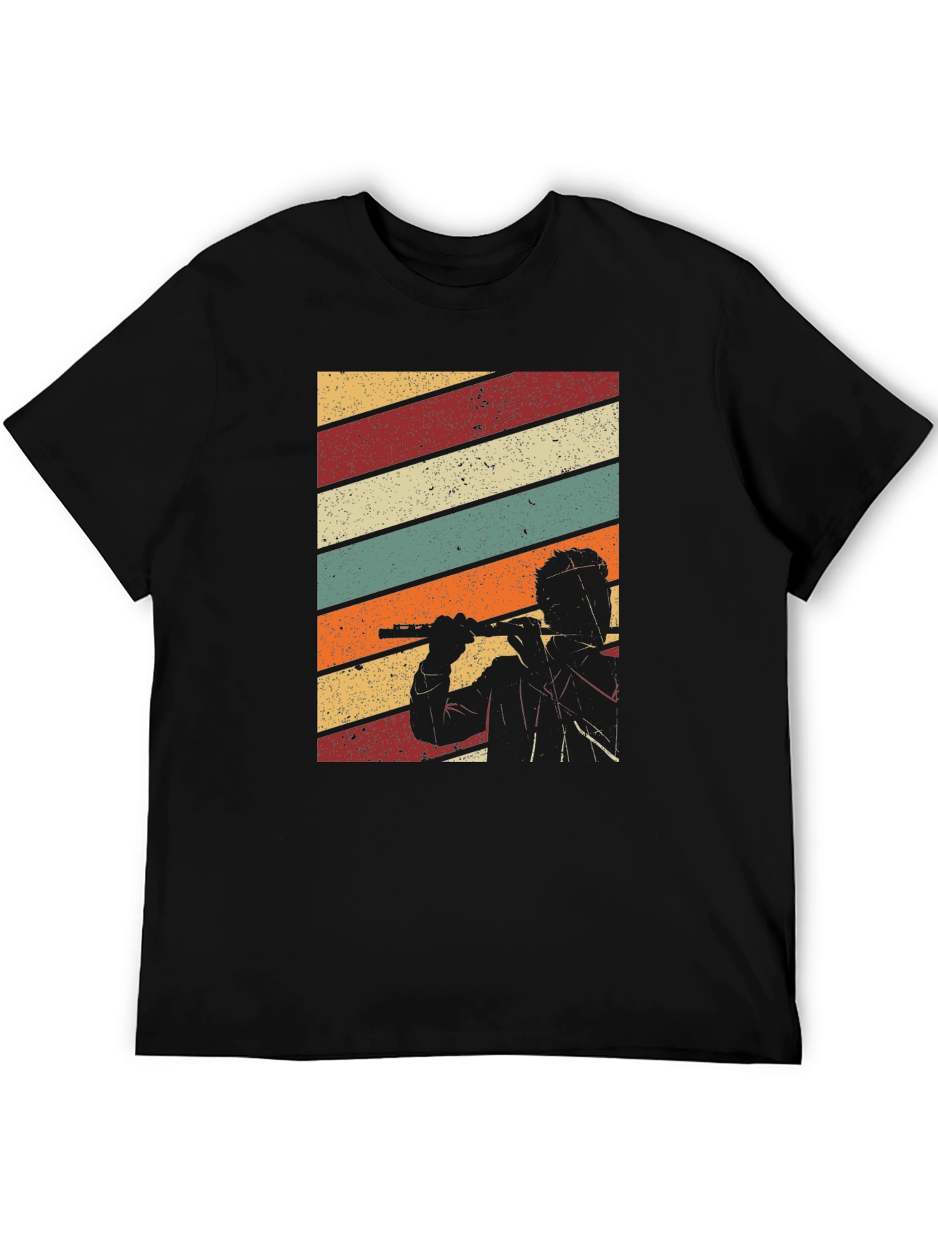 Retro Flute Player T-Shirt