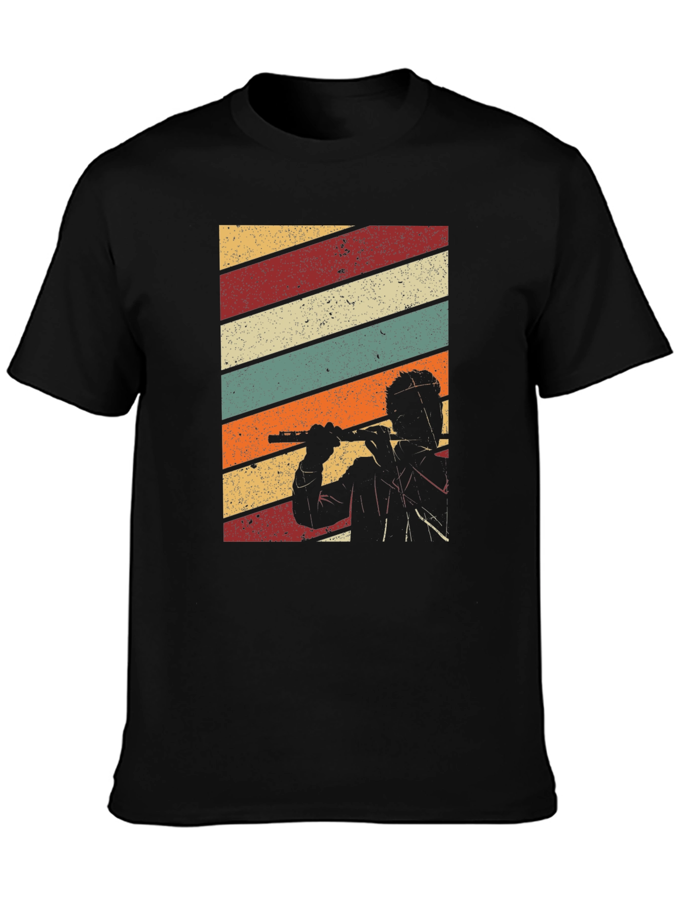 Retro Flute Player T-Shirt
