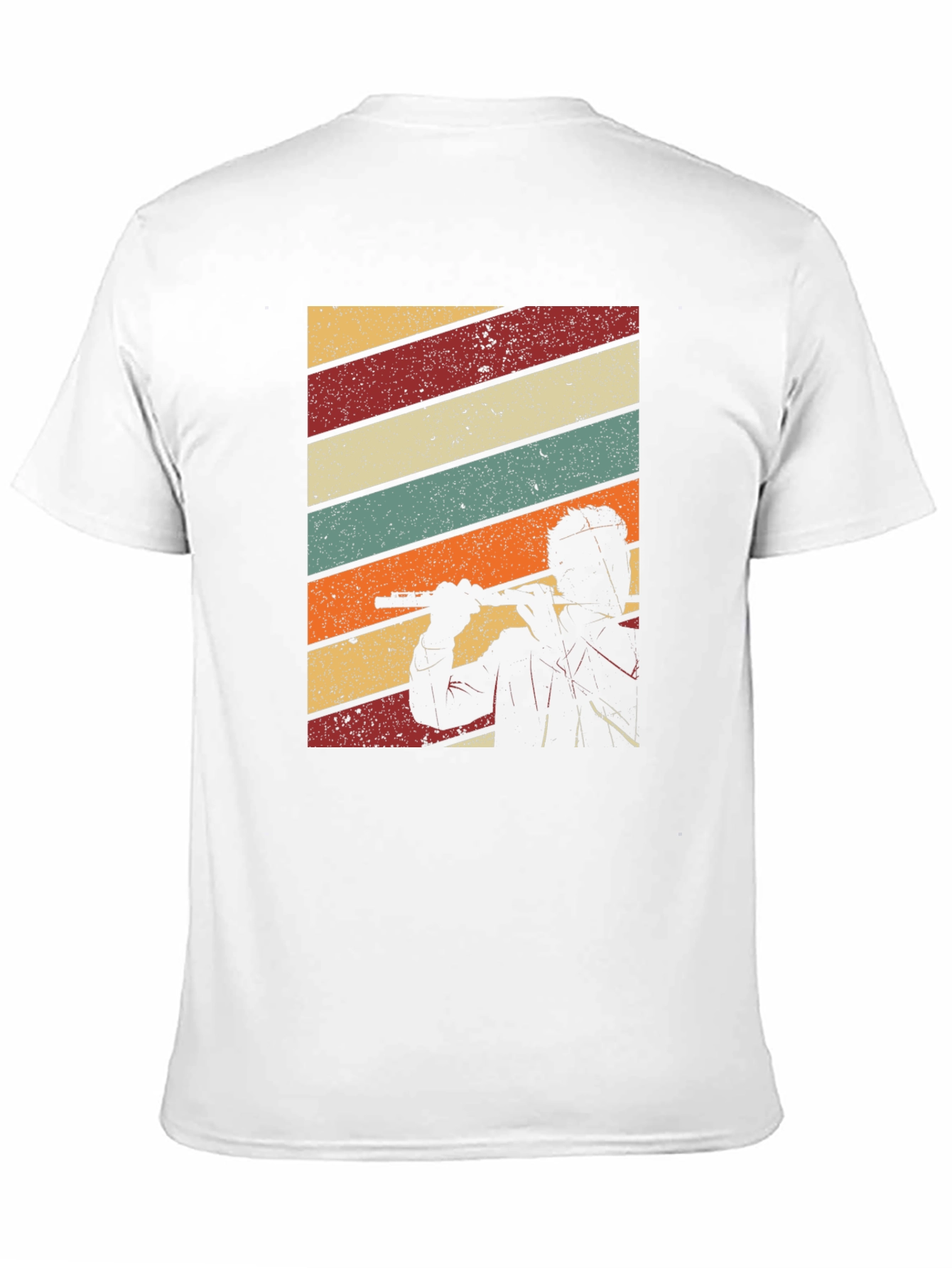 Retro Flute Player T-Shirt