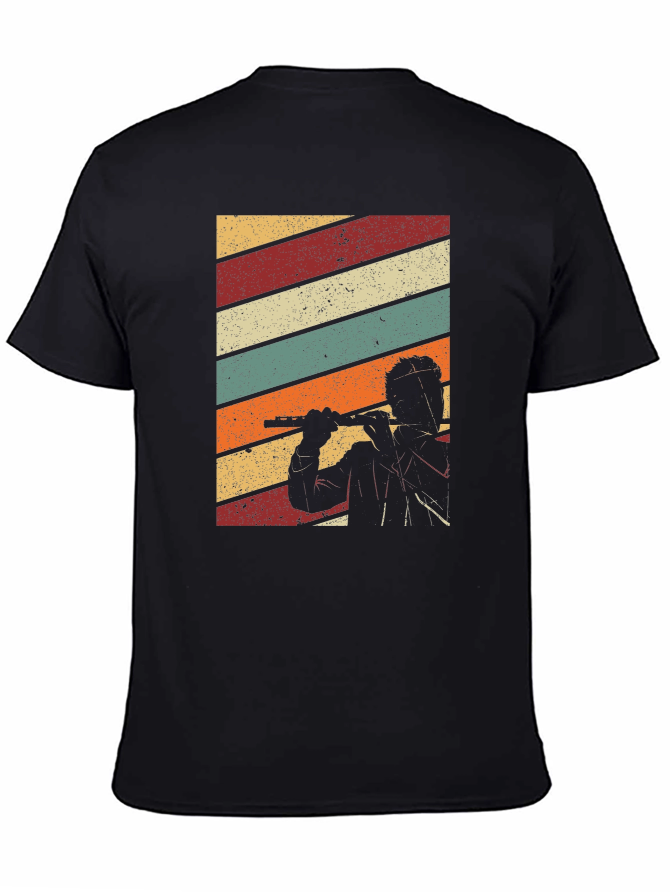 Retro Flute Player T-Shirt