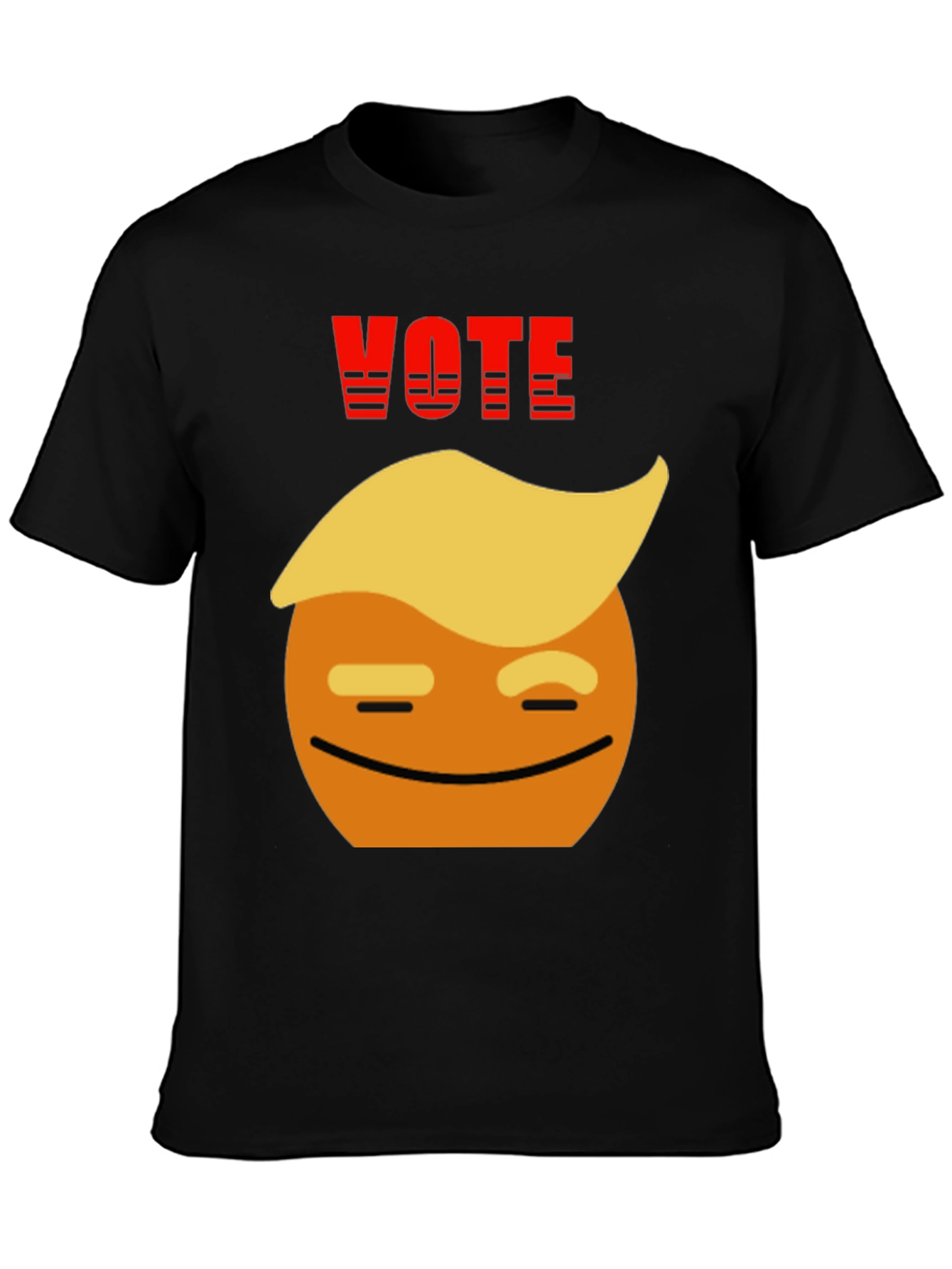 Vote Trump Emoji Black T-Shirt