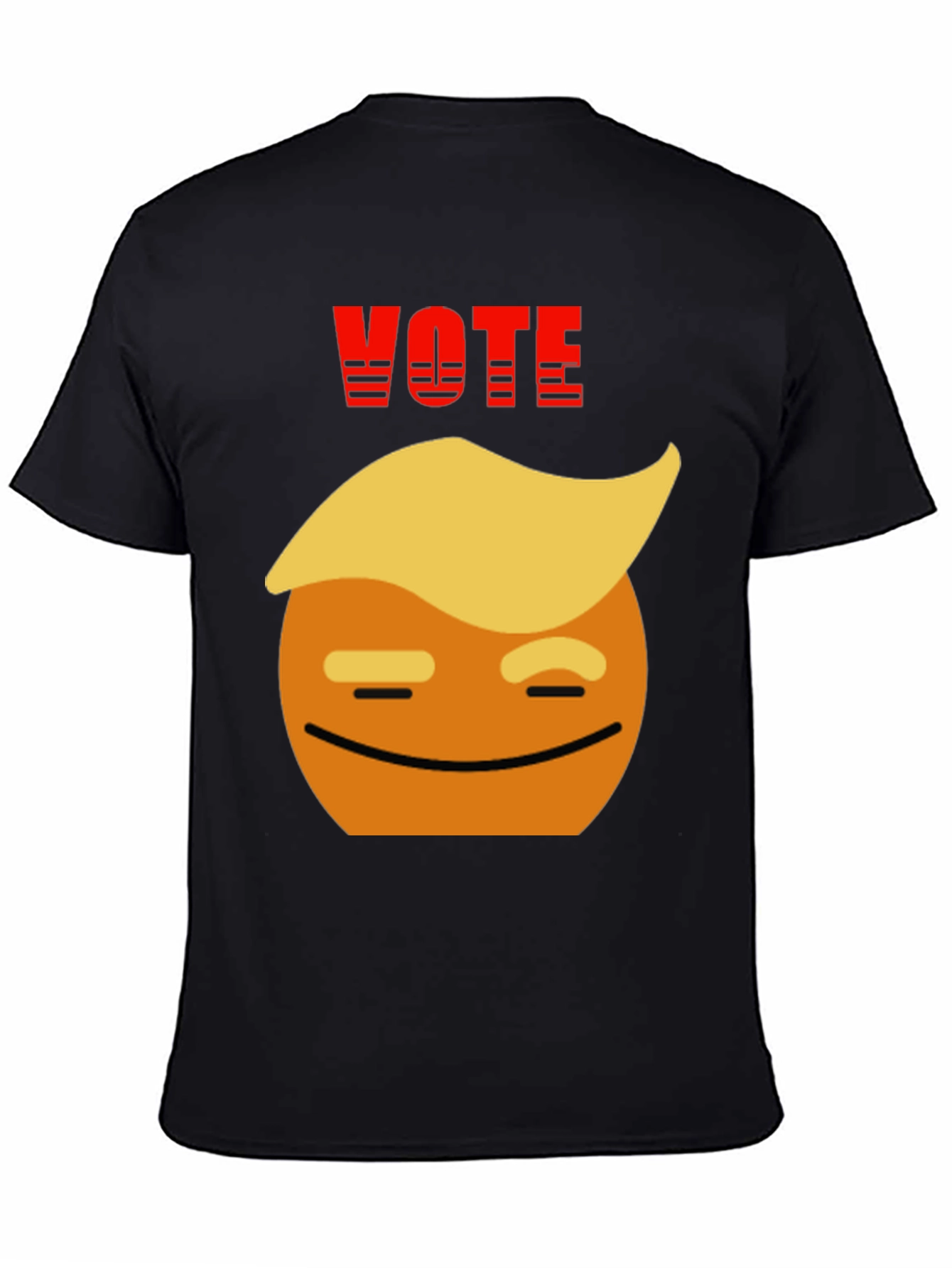 Vote Trump Emoji Black T-Shirt