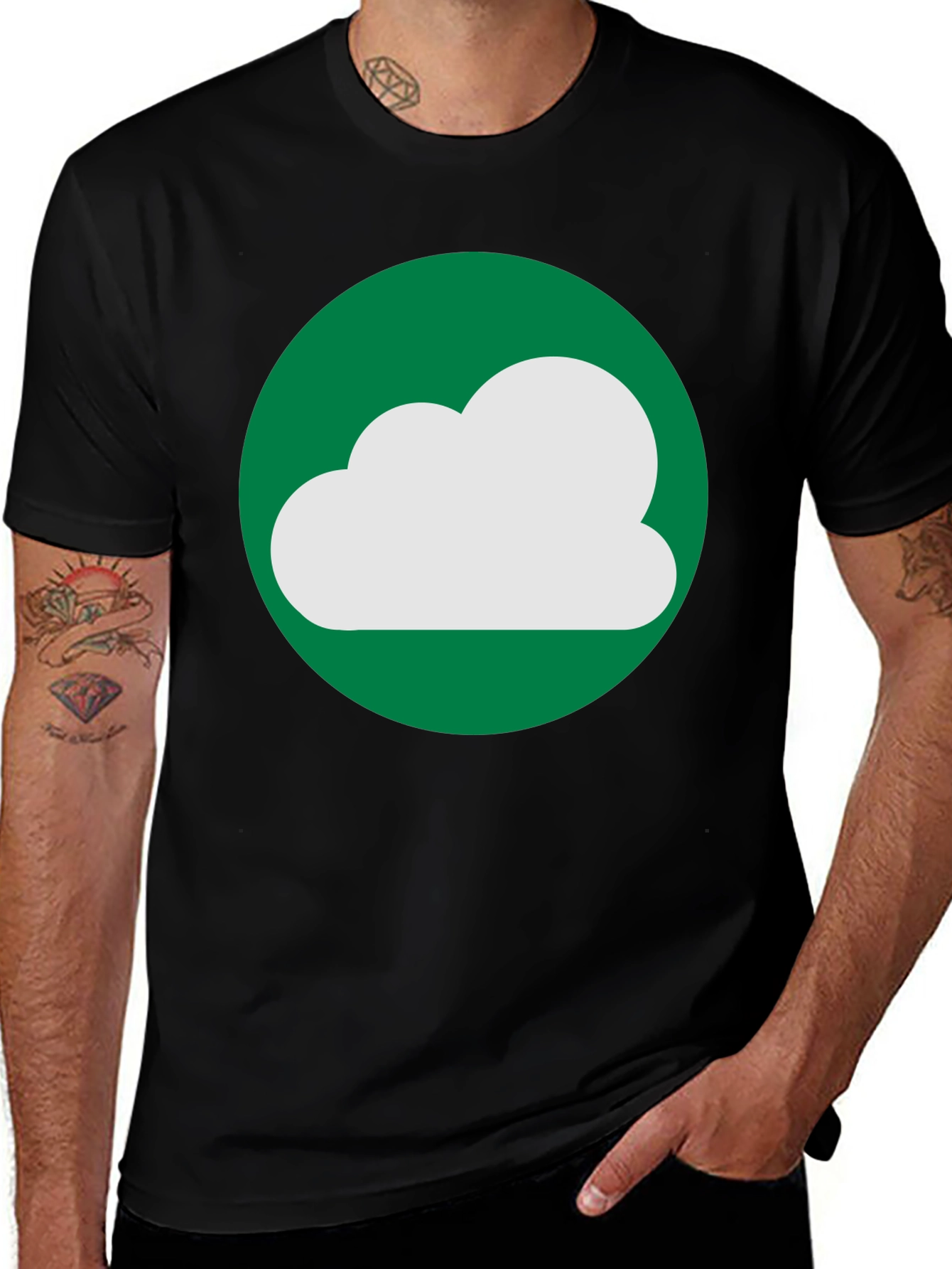 Cloud Graphic Tee - Comfortable Cotton Blend