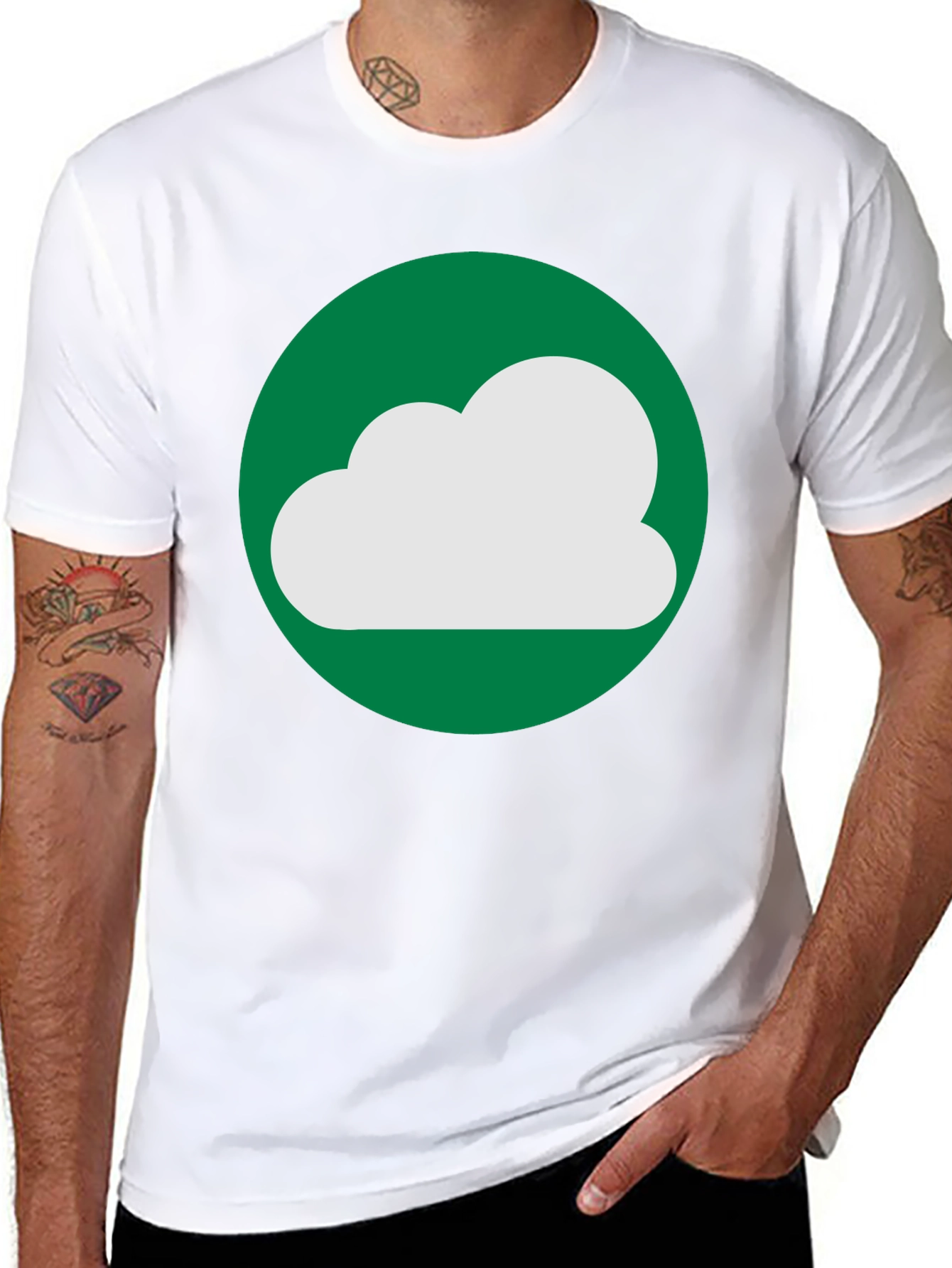 Cloud Graphic Tee - Comfortable Cotton Blend