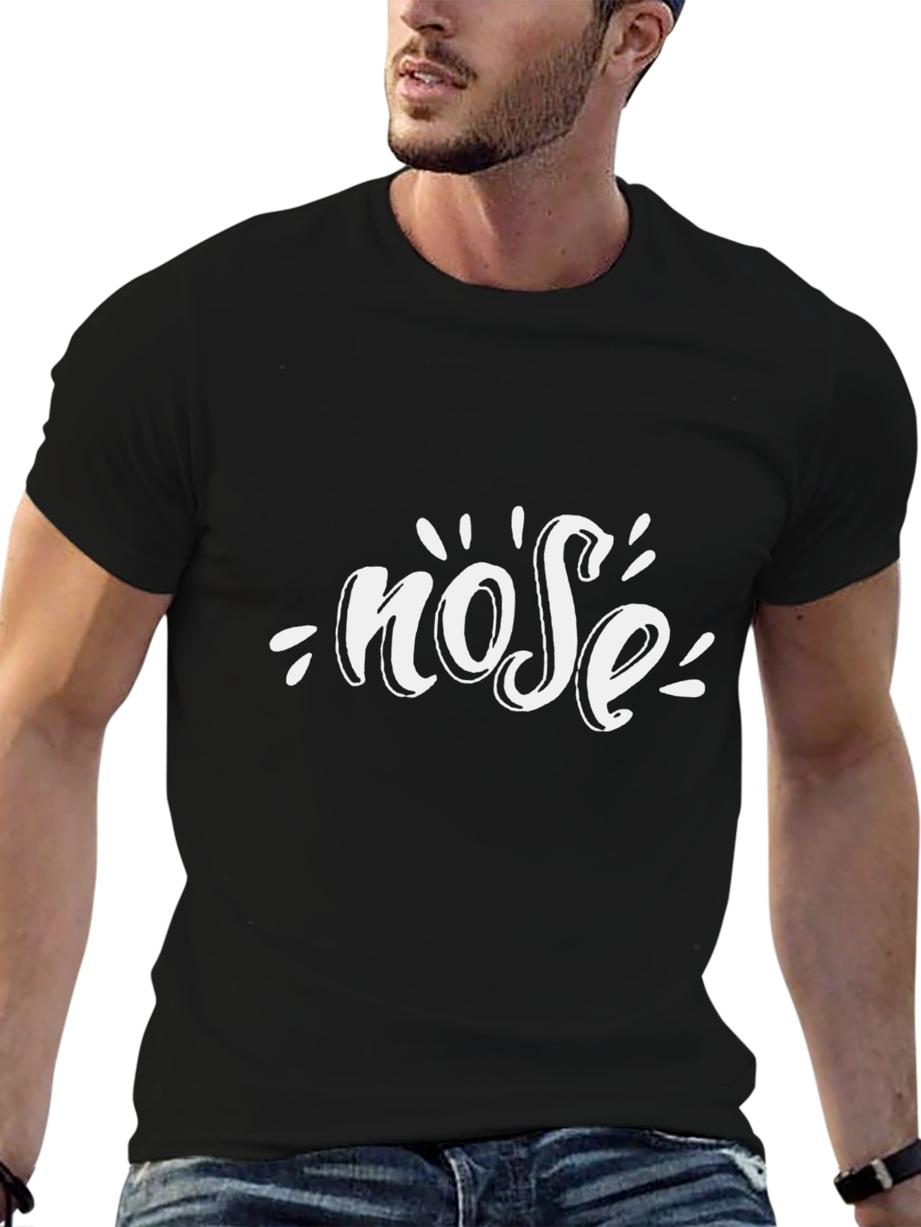 Nose Graphic Black Tee Shirt