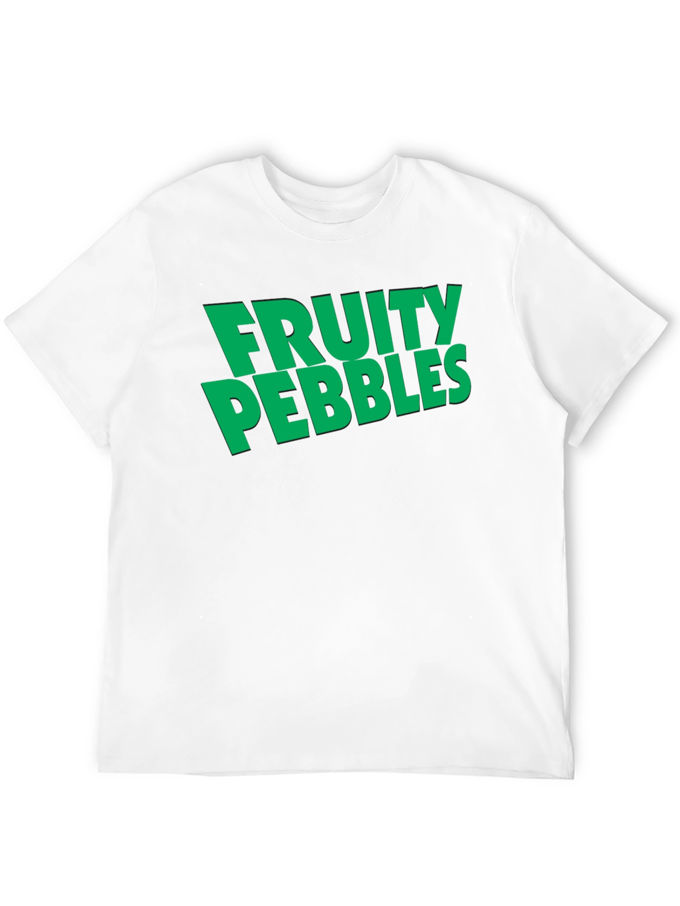 Fruity Pebbles Graphic Tee - Black Cotton T-Shirt